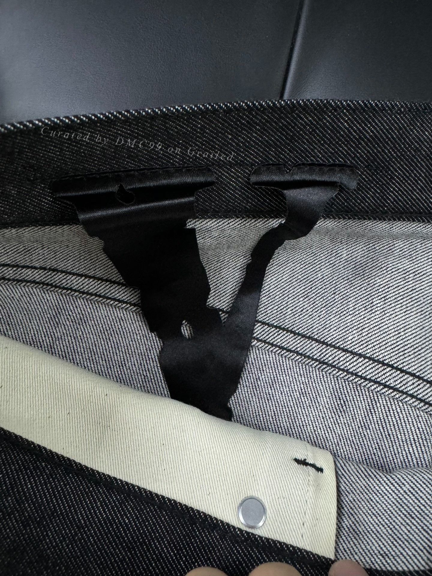 Vlone Vlone Extra Long Stacked Black Jeans Size US 40 / EU 56 - 3 Thumbnail