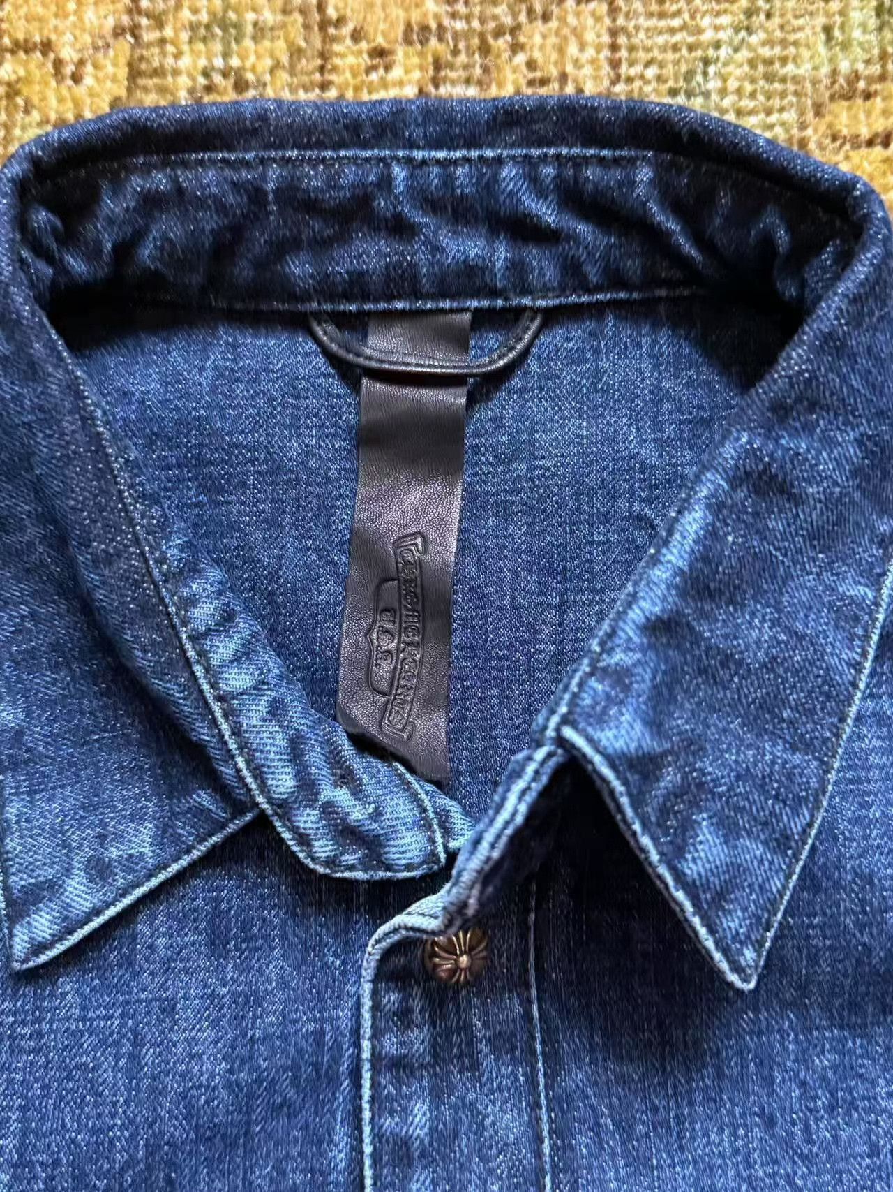 Chrome Hearts Chrome Hearts Cross Patch Denim Shirt Size US XXL / EU 58 / 5 - 8 Thumbnail