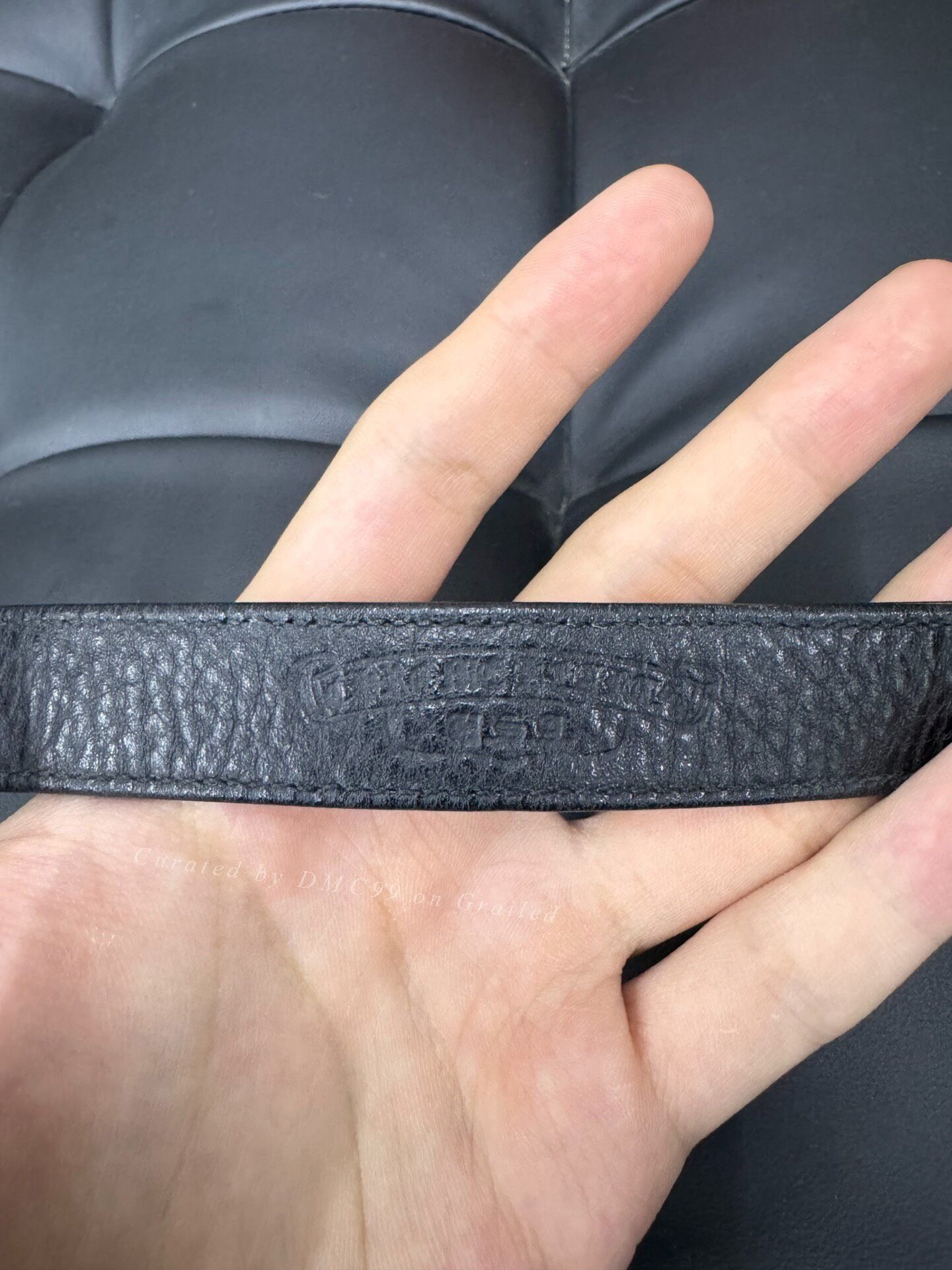 Chrome Hearts Chrome Hearts Rolling Stones Leather Bracelet Size ONE SIZE - 4 Thumbnail