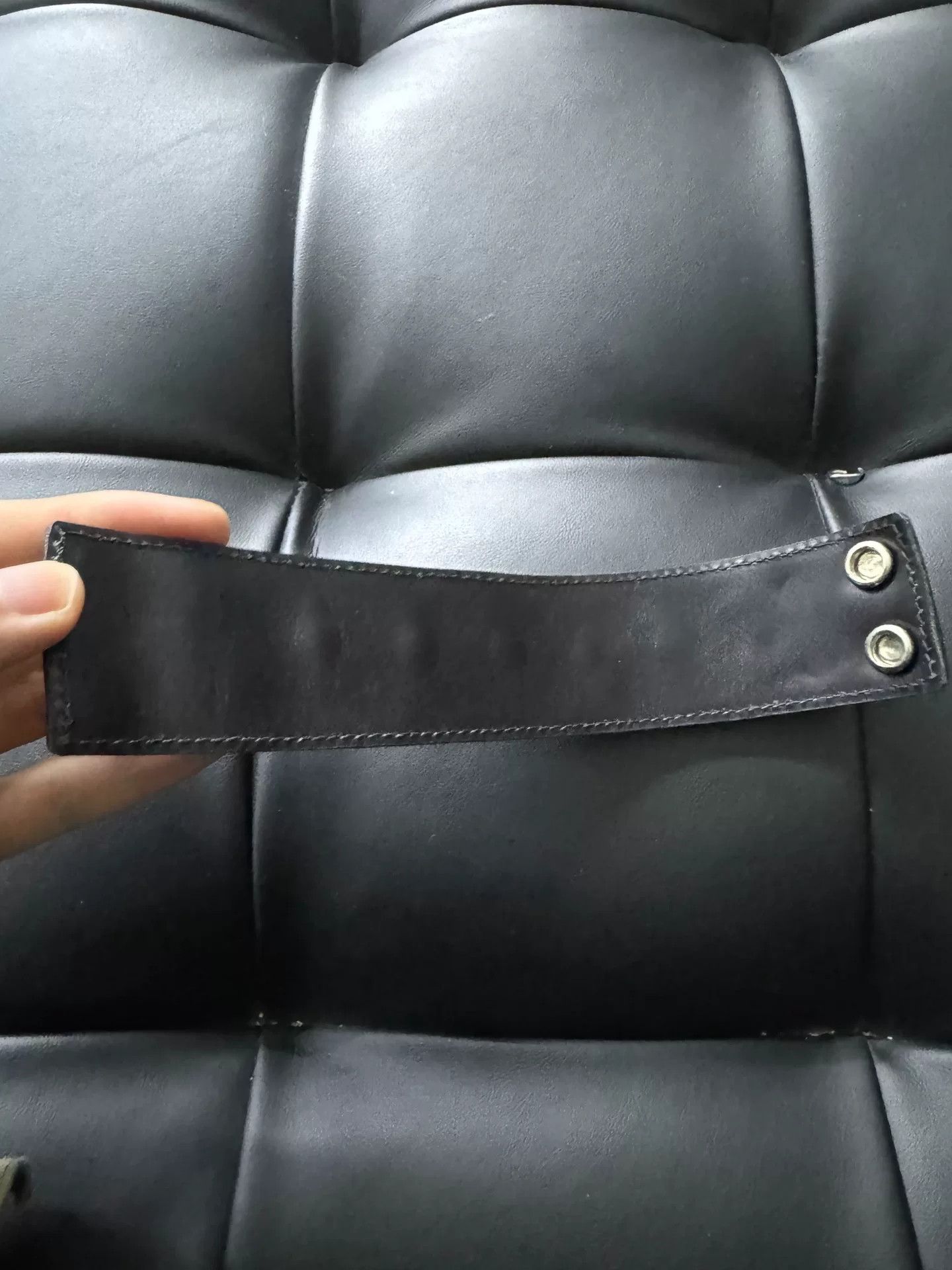 Chrome Hearts Chrome Hearts Black Square Cross Leather Bracelet Size ONE SIZE - 6 Thumbnail