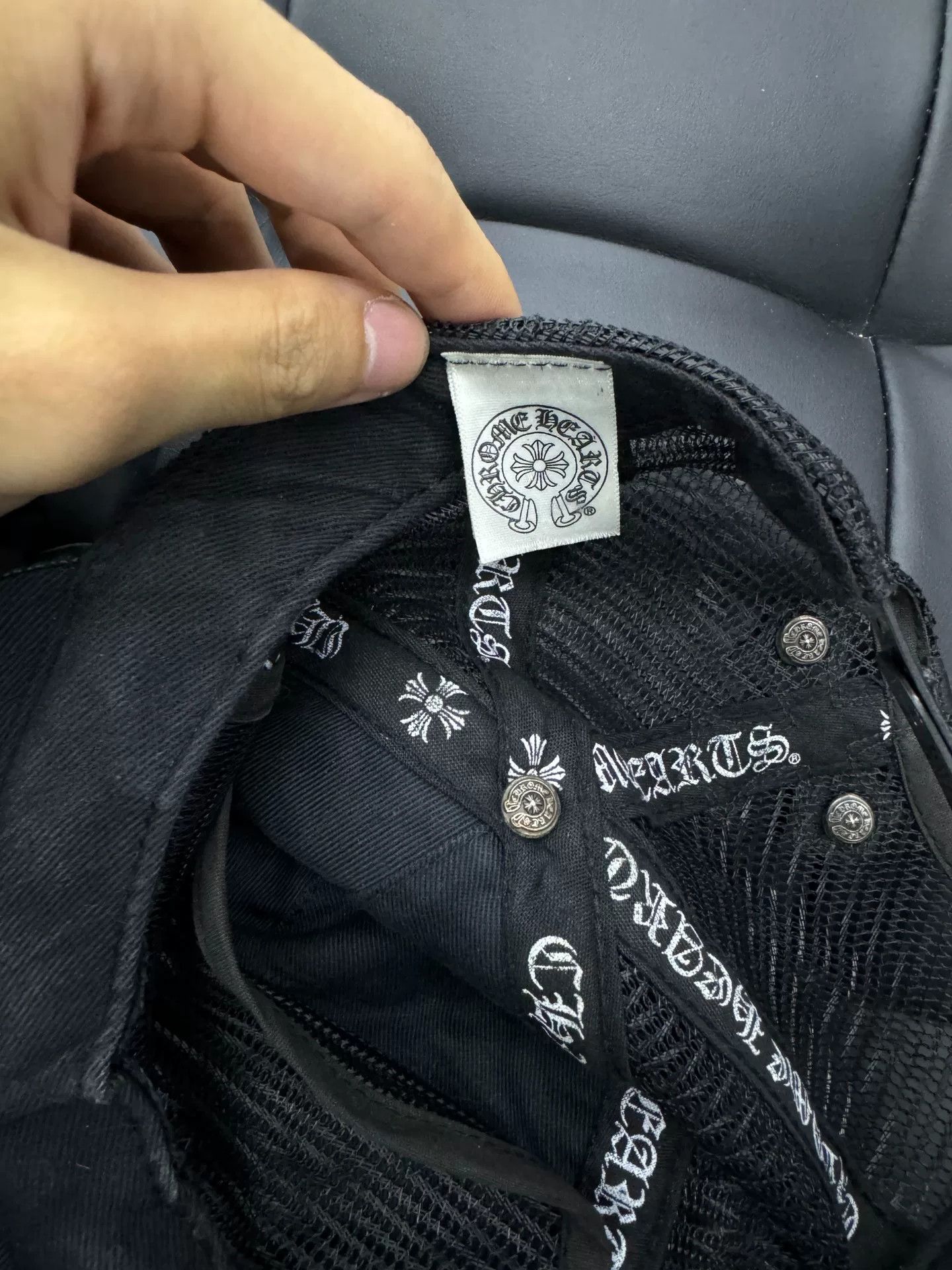 Chrome Hearts Chrome Hearts Full Leather Cross Baseball Cap Size ONE SIZE - 3 Thumbnail