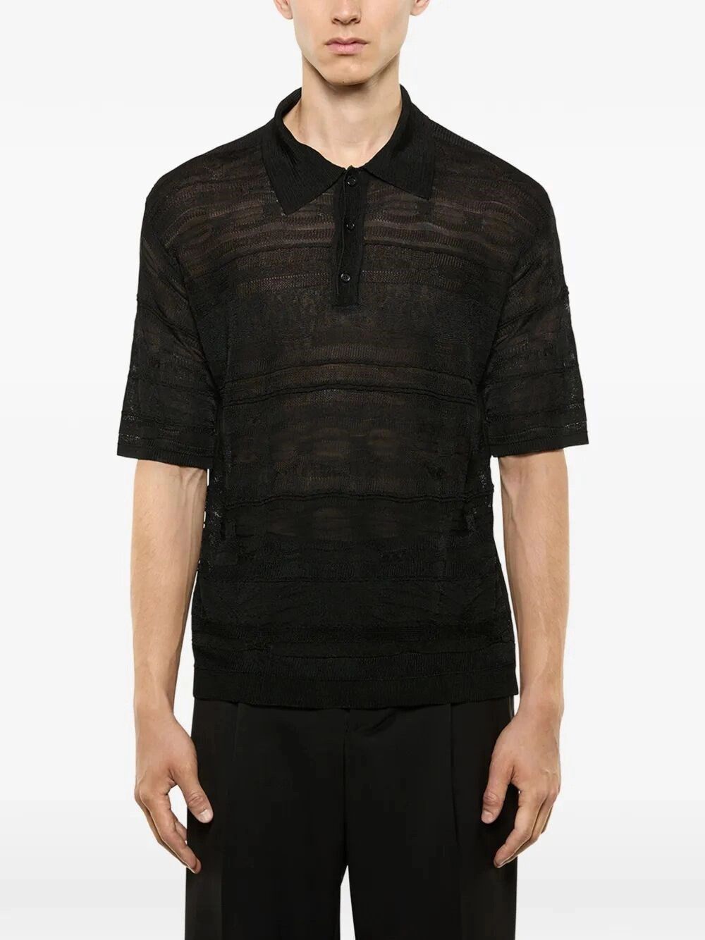 Laneus Knitted Polo Size US L / EU 52-54 / 3 - 3 Thumbnail