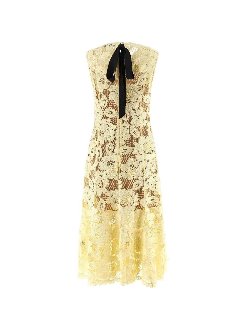 Self-Portrait Crochet Lace Midi Dress Size L / US 10 / IT 46 - 2 Thumbnail