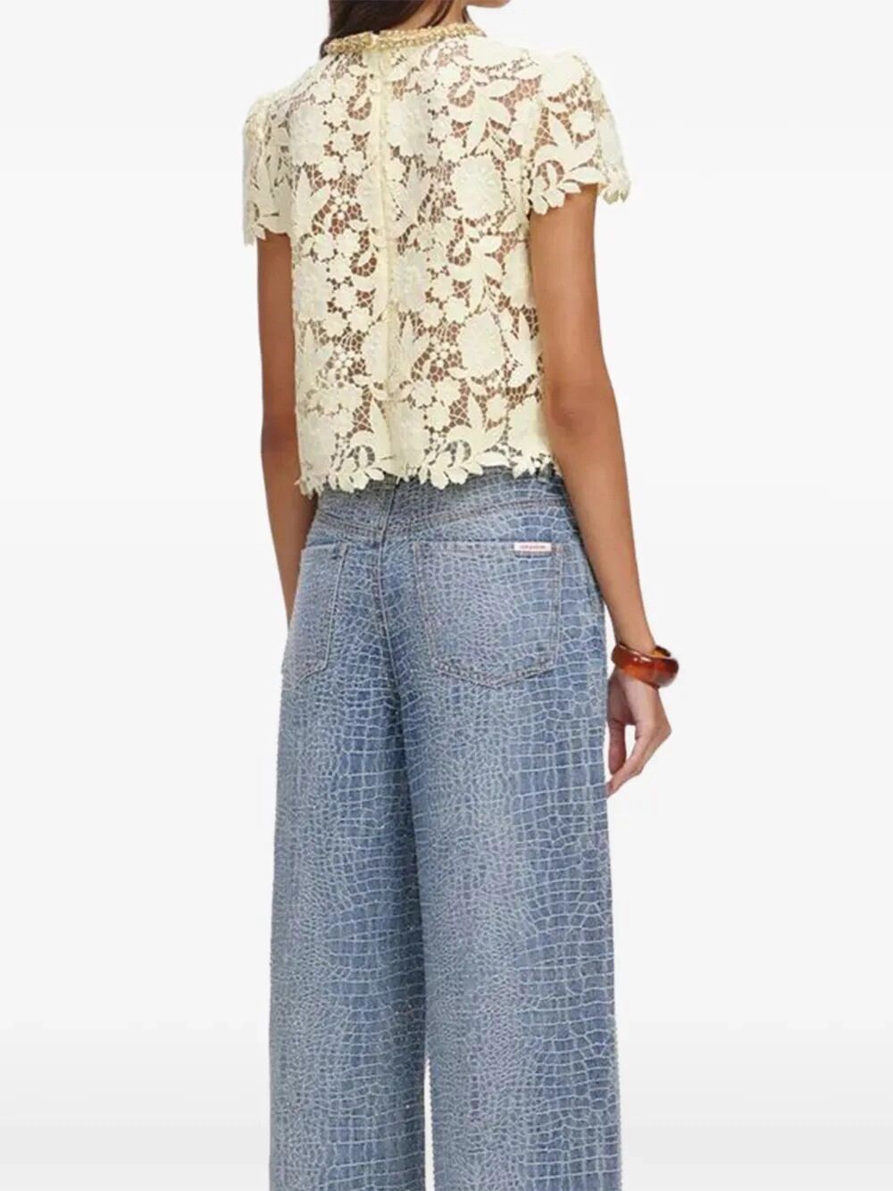 Self-Portrait Lace Top Size S / US 4 / IT 40 - 5 Thumbnail