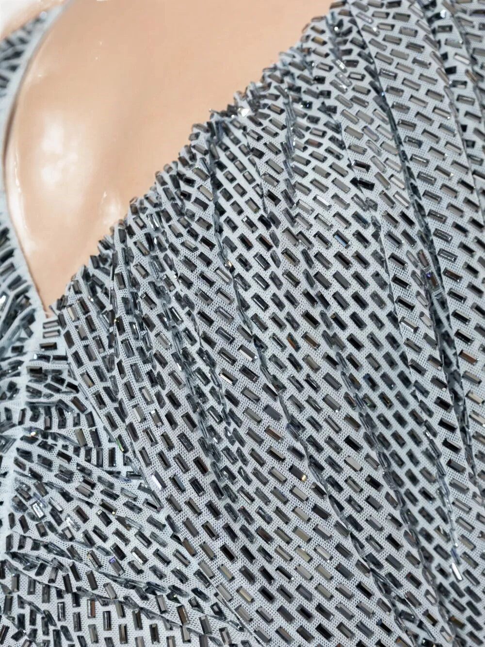 Self-Portrait Rhinestone Mesh Maxi Dress Size S / US 4 / IT 40 - 4 Thumbnail