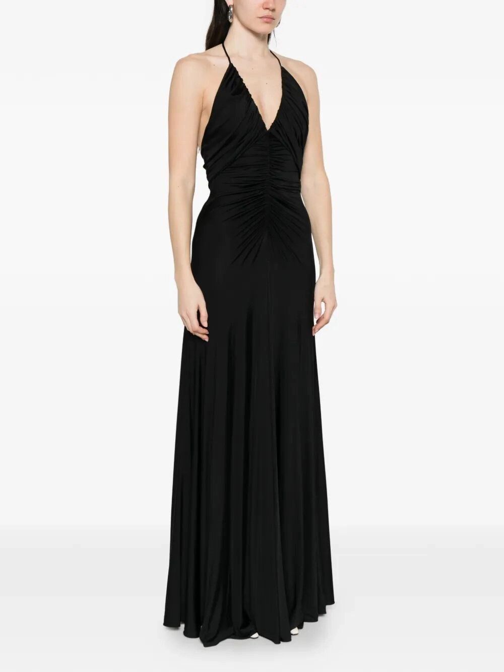 Self-Portrait Jersey Gathered Maxi Dress Size S / US 4 / IT 40 - 3 Thumbnail