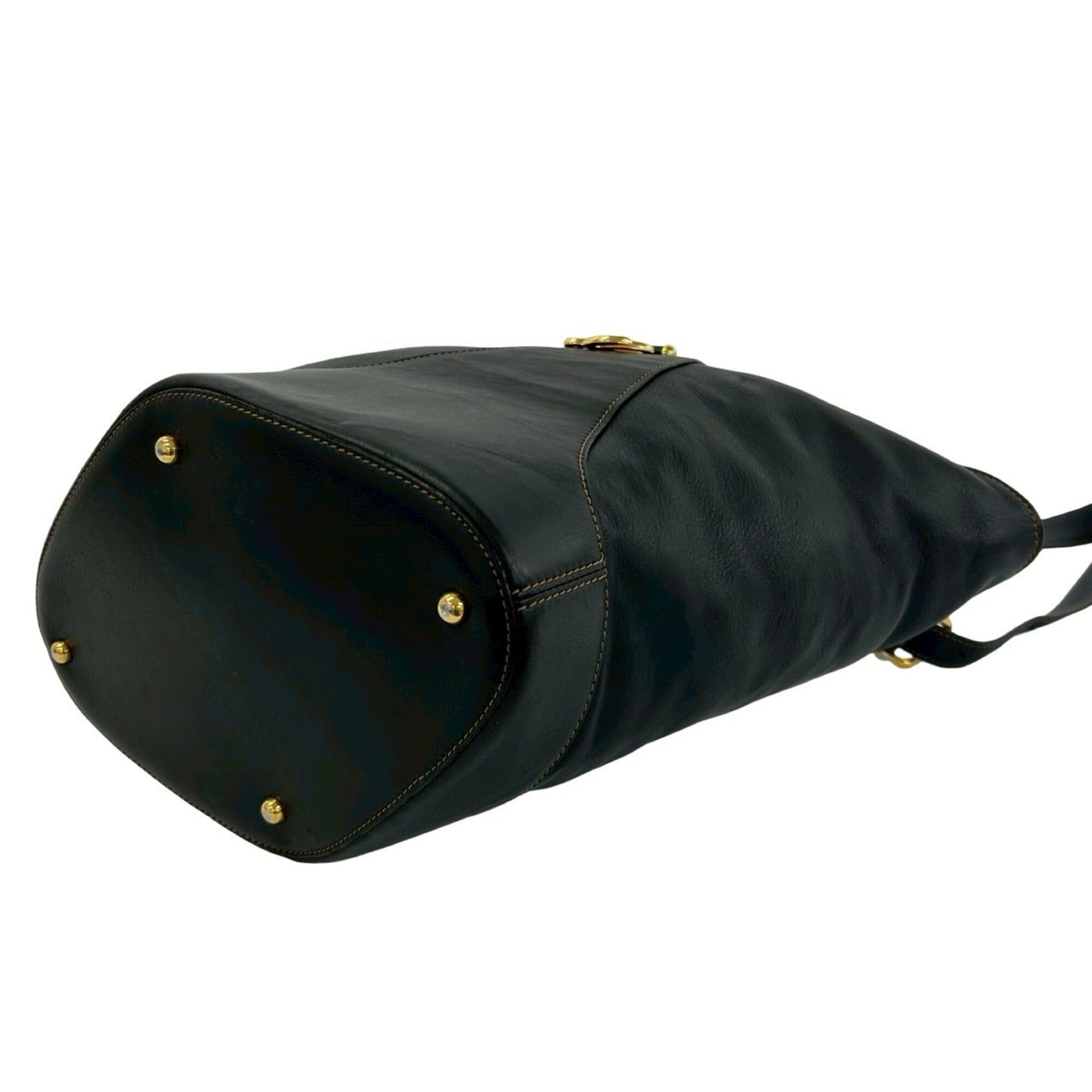 Loewe LOEWE Vintage Anton Leather Shoulder Bag, Sacoche, Crossbody Black 468-3 Size ONE SIZE - 8 Thumbnail