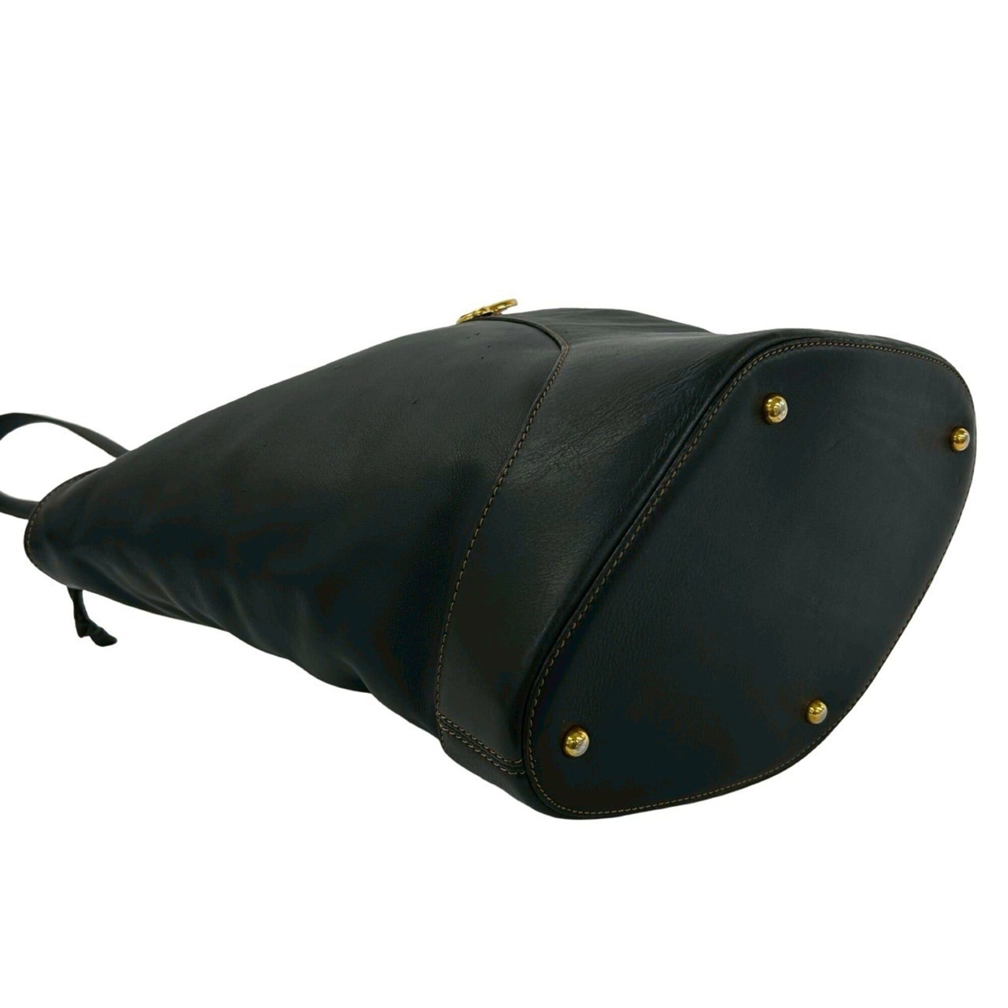 Loewe LOEWE Vintage Anton Leather Shoulder Bag, Sacoche, Crossbody Black 468-3 Size ONE SIZE - 7 Thumbnail