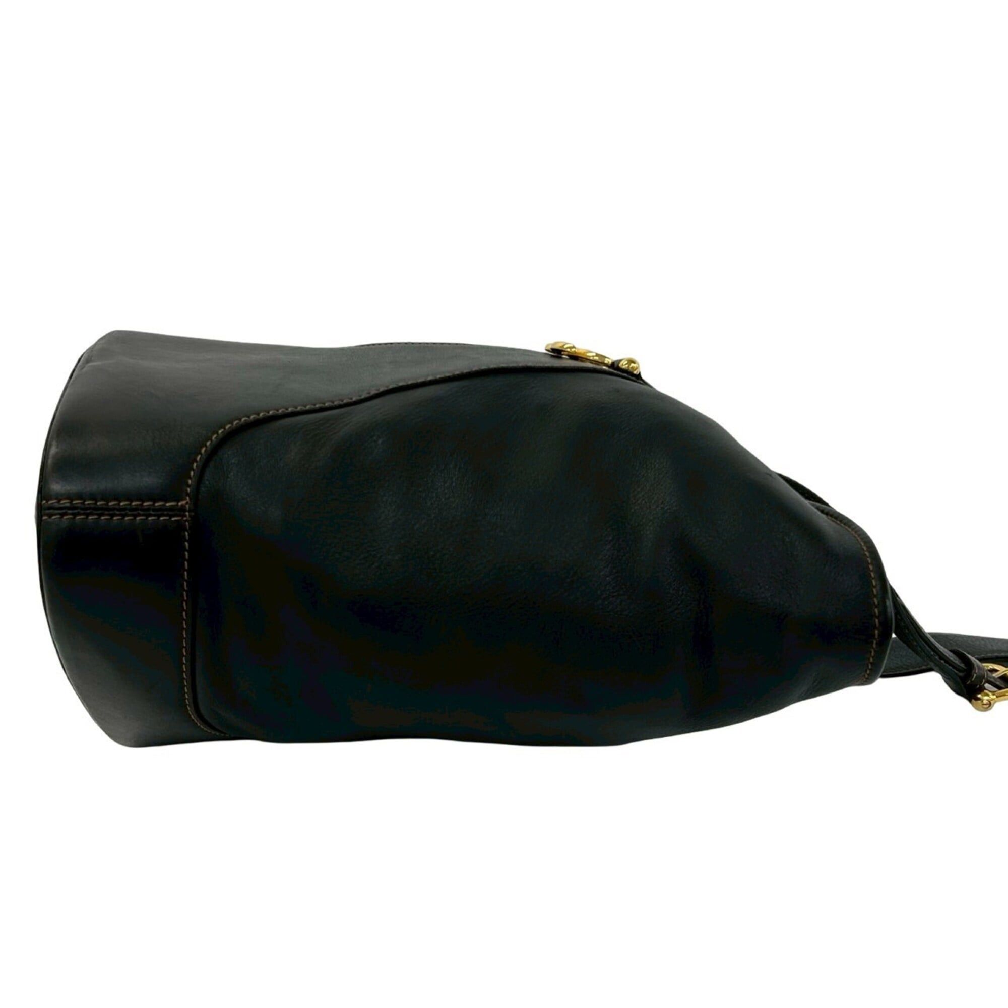 Loewe LOEWE Vintage Anton Leather Shoulder Bag, Sacoche, Crossbody Black 468-3 Size ONE SIZE - 6 Thumbnail