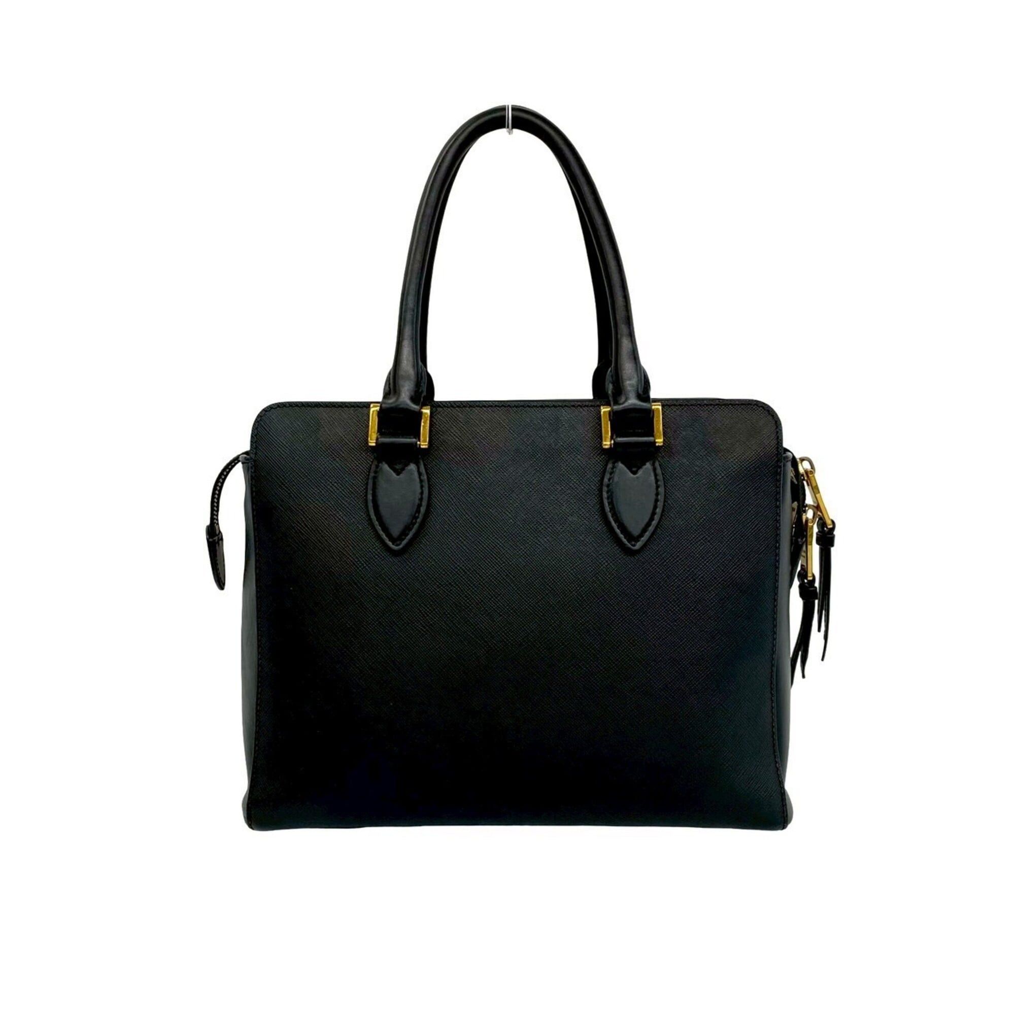 Prada Prada Logo Hardware Saffiano Leather Genuine 2-way Handbag Mini Tote Bag Shoulder Black 210-6 Size ONE SIZE - 3 Thumbnail