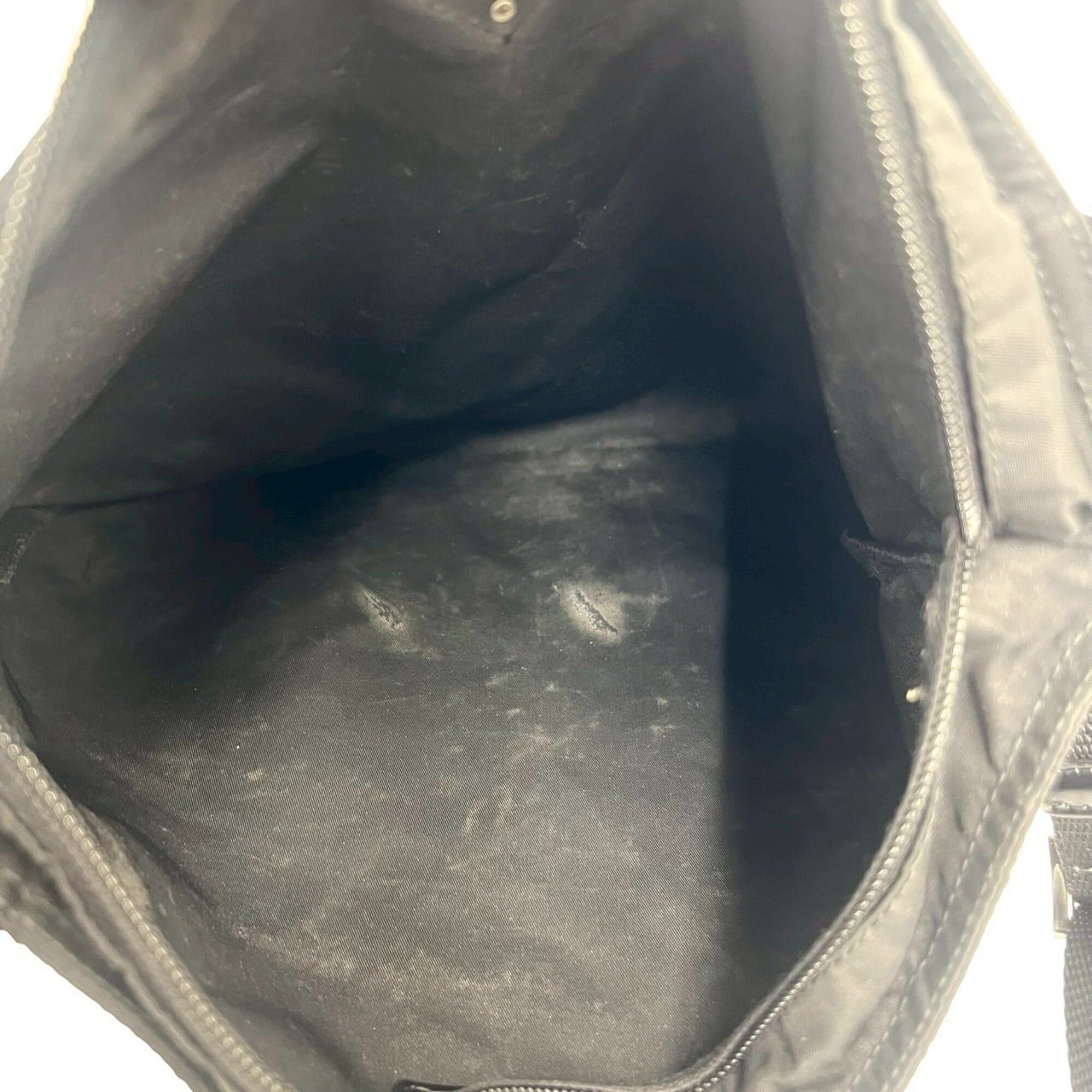 Prada Prada Triangle Logo Hardware Tessuto Nylon Mini Shoulder Bag Handbag Pouch Sacoche Black 237-5 Size ONE SIZE - 9 Thumbnail