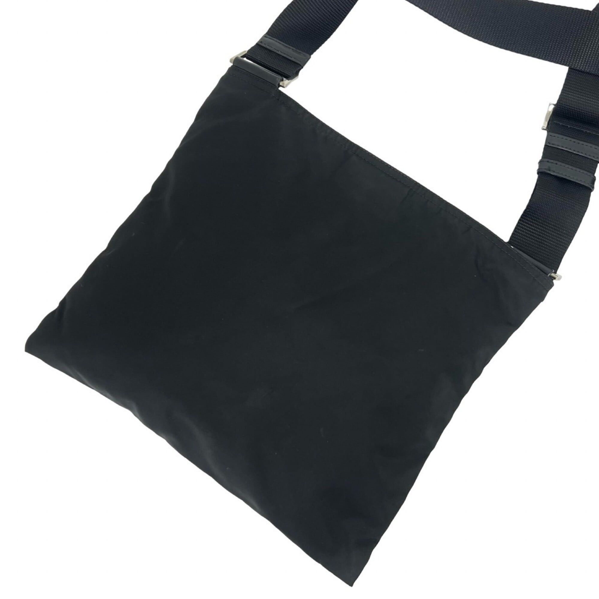 Prada Prada Triangle Logo Hardware Tessuto Nylon Mini Shoulder Bag Handbag Pouch Sacoche Black 237-5 Size ONE SIZE - 3 Thumbnail