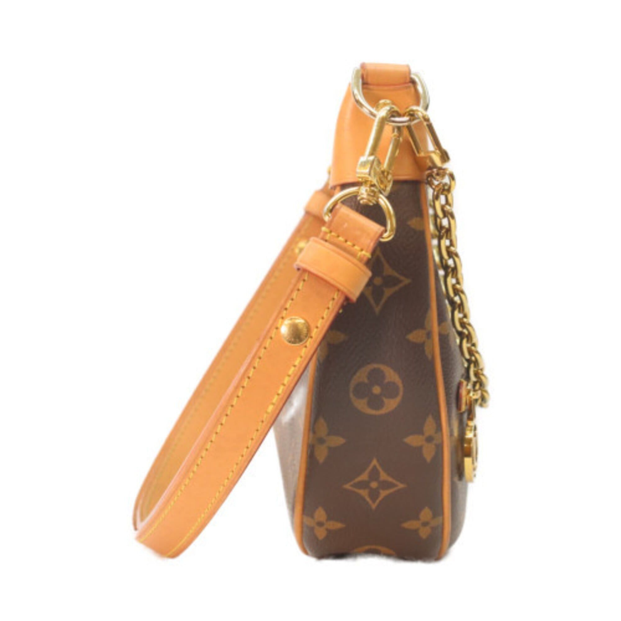 Louis Vuitton LOUIS VUITTON M81098 Monogram Loop Shoulder Bag, Brown with Gold Hardware, Women's Size ONE SIZE - 4 Thumbnail