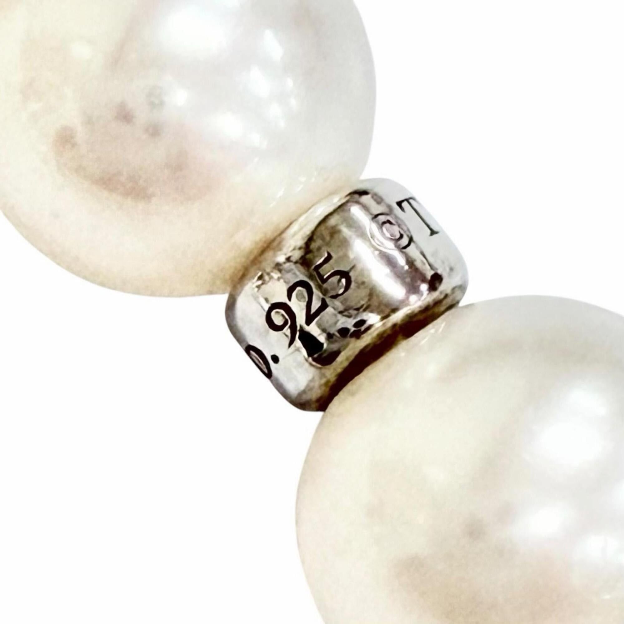 Tiffany & Co. TIFFANY&Co. Tiffany Freshwater Pearl 925 Long Necklace, White, Weight 151.55g, Women's, Highly Recommended ◎ Size ONE SIZE - 7 Thumbnail