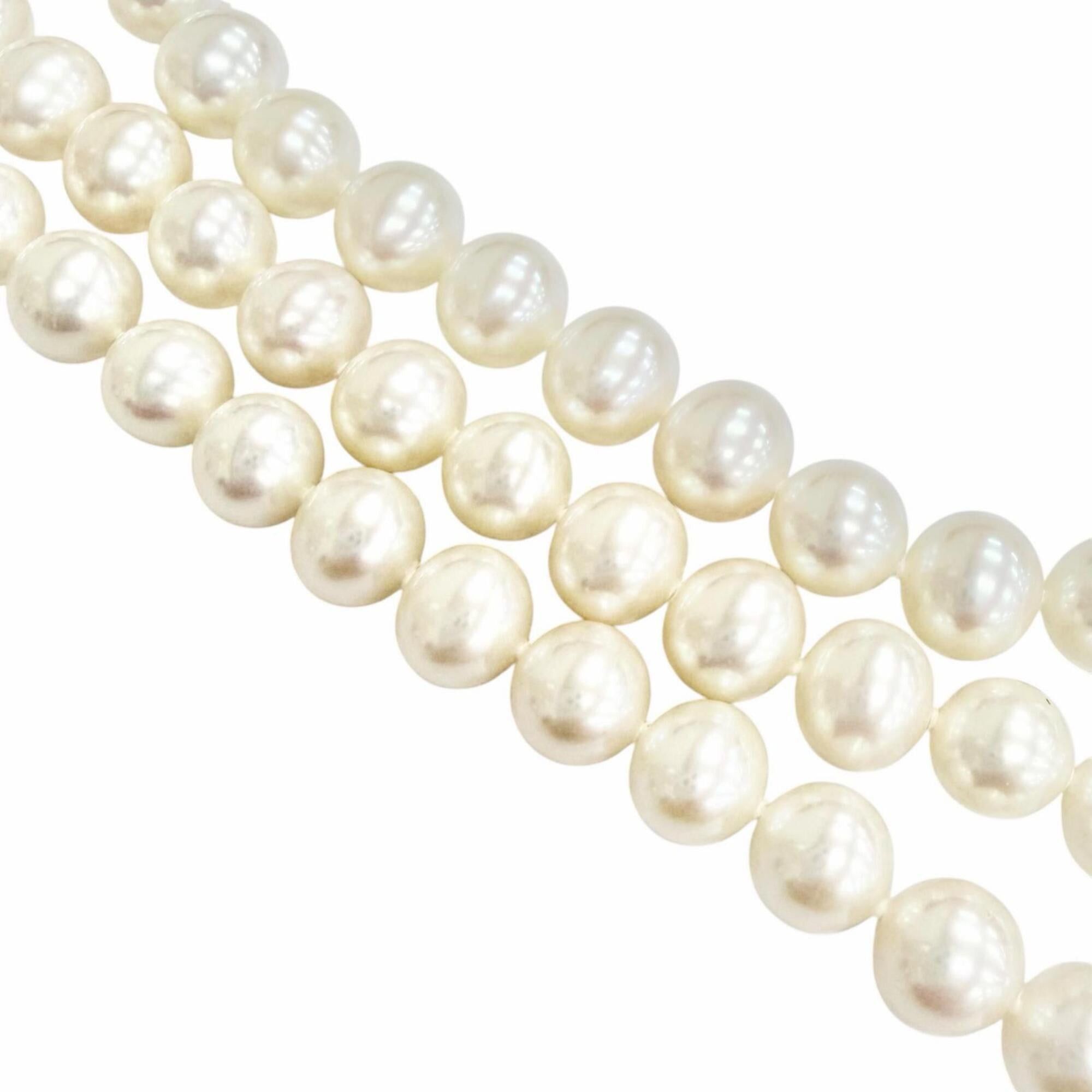 Tiffany & Co. TIFFANY&Co. Tiffany Freshwater Pearl 925 Long Necklace, White, Weight 151.55g, Women's, Highly Recommended ◎ Size ONE SIZE - 5 Thumbnail