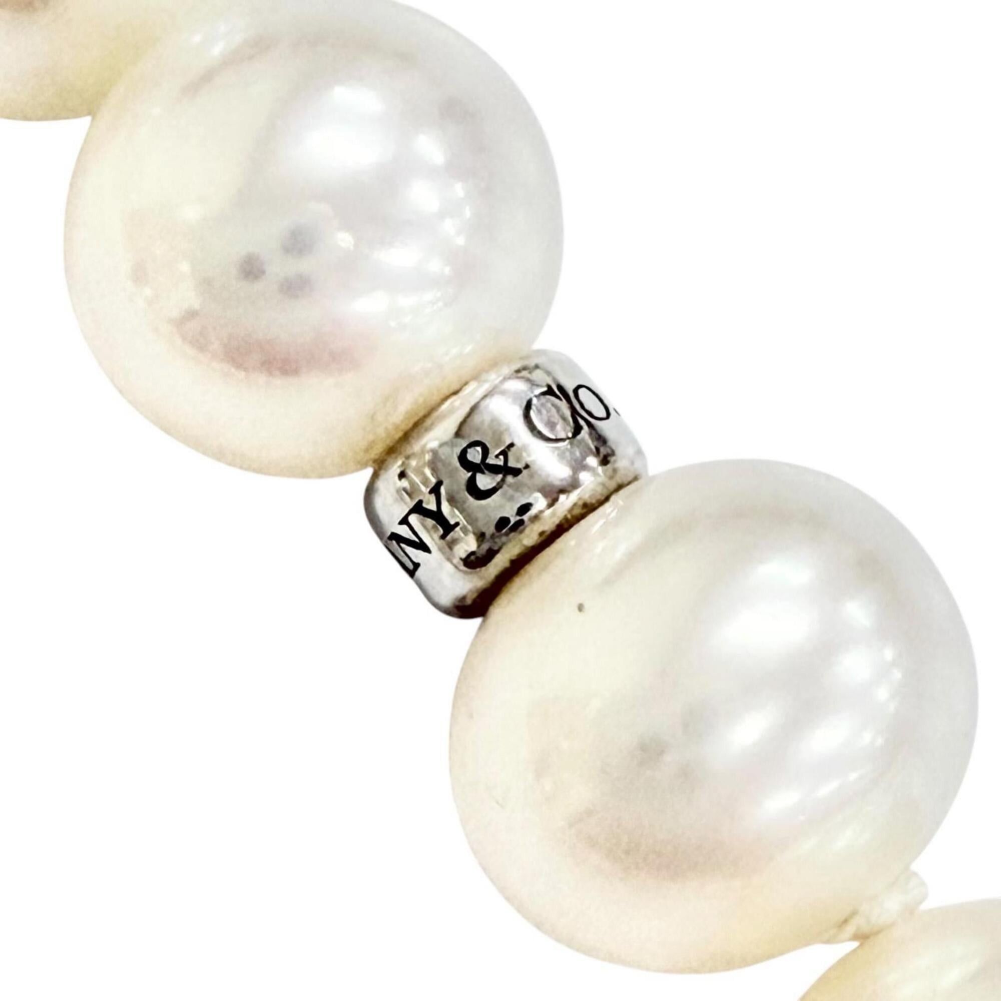 Tiffany & Co. TIFFANY&Co. Tiffany Freshwater Pearl 925 Long Necklace, White, Weight 151.55g, Women's, Highly Recommended ◎ Size ONE SIZE - 6 Thumbnail