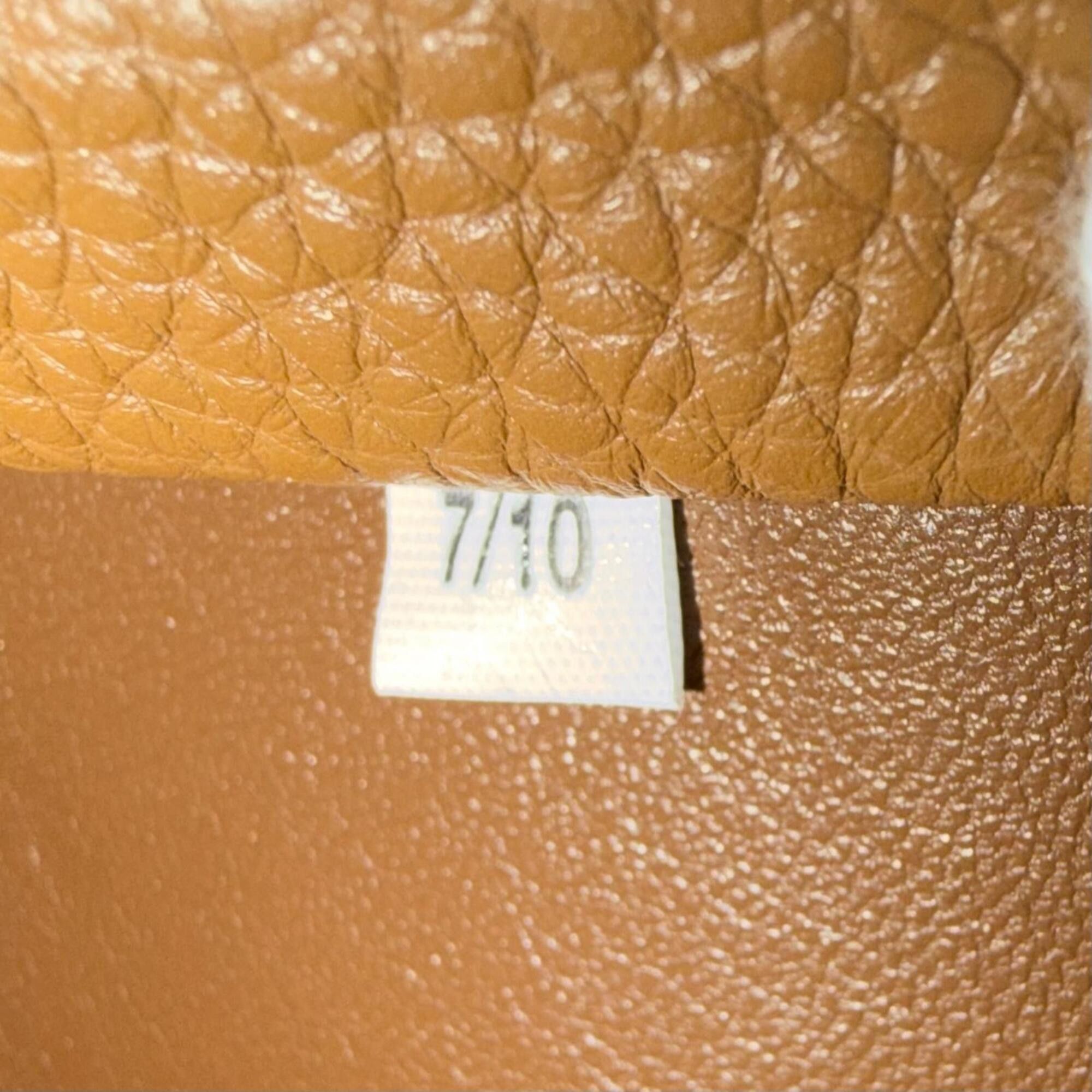 Prada PRADA 1BA349 Mini Handbag, Leather, Metal Lettering Logo, Caramel Brown, Made in Italy, Women's, Very Popular, Highly Recommended ◎ Size ONE SIZE - 10 Thumbnail