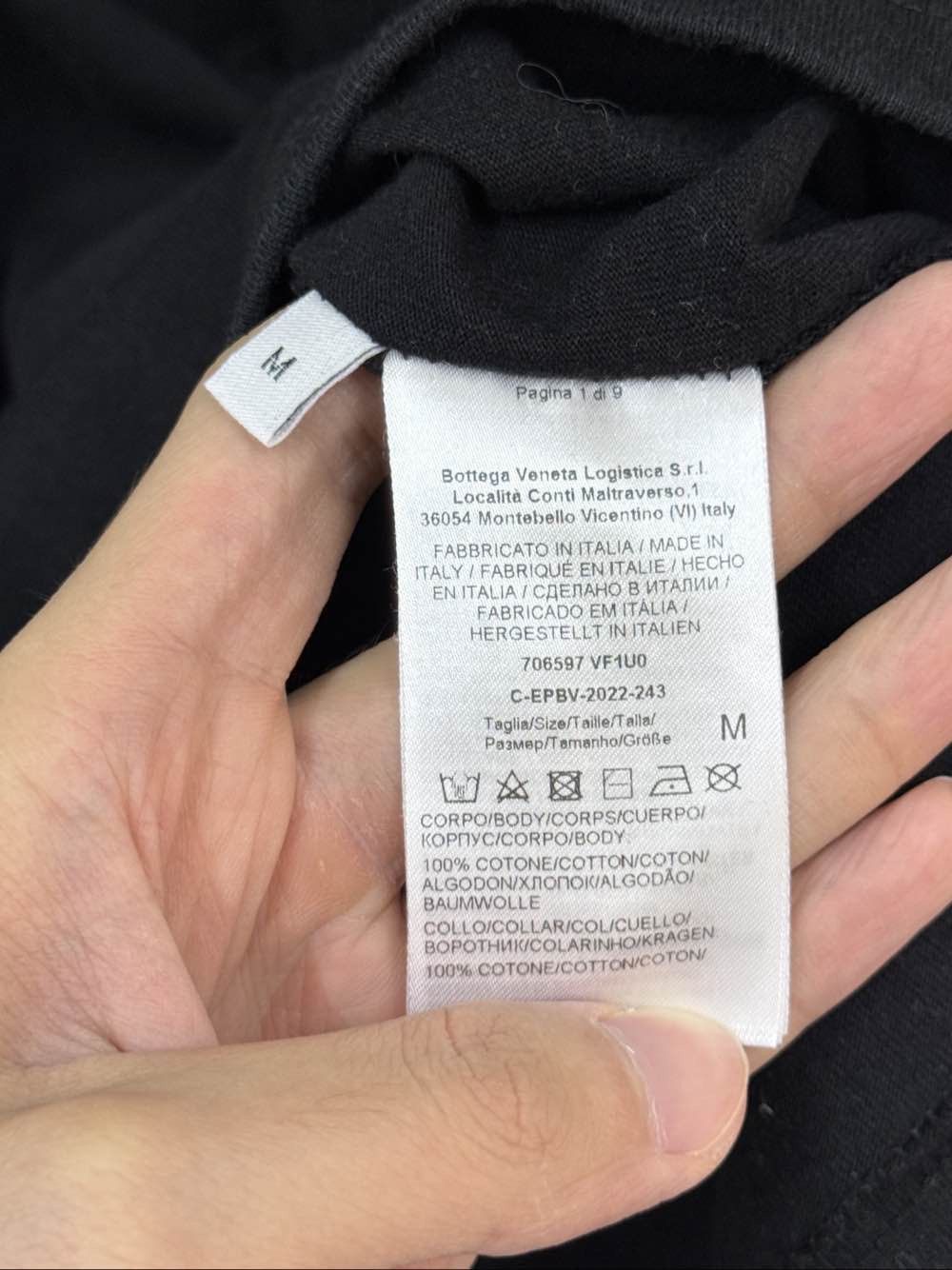 Bottega Veneta Bottega Veneta Solid Long Sleeve T-Shirt Size M Size US M / EU 48-50 / 2 - 4 Thumbnail