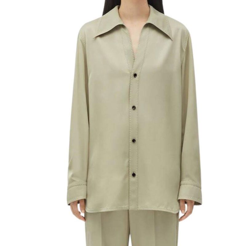 Bottega Veneta Bottega Veneta Green Button Up Shirt Size 36 Size XS / US 0-2 / IT 36-38 - 7 Thumbnail