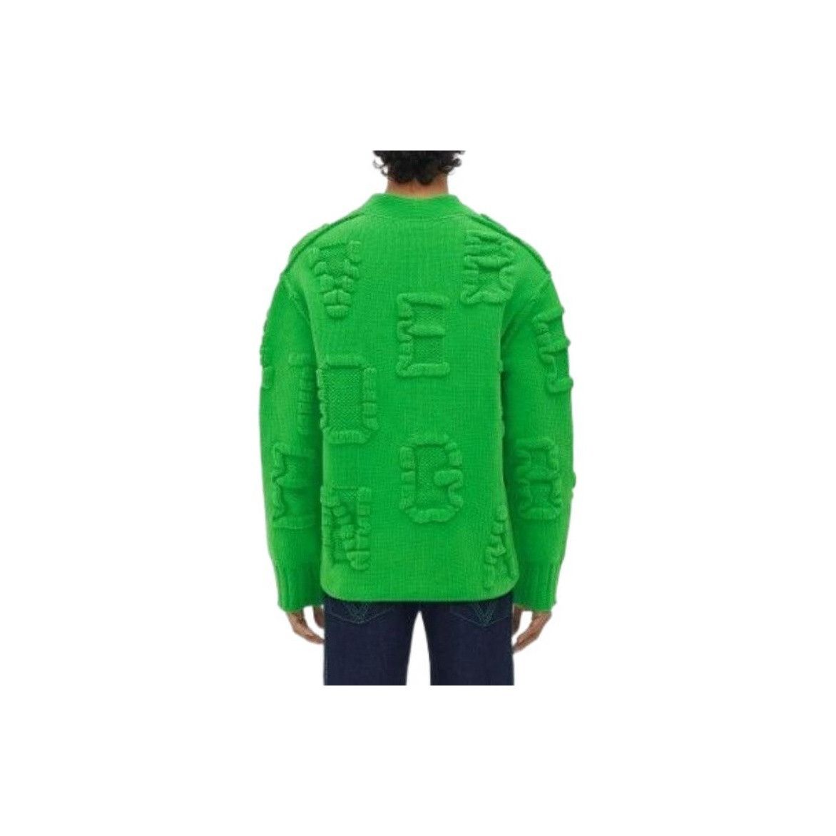 Bottega Veneta Bottega Veneta Green Textured Cardigan Size L Size US L / EU 52-54 / 3 - 9 Thumbnail