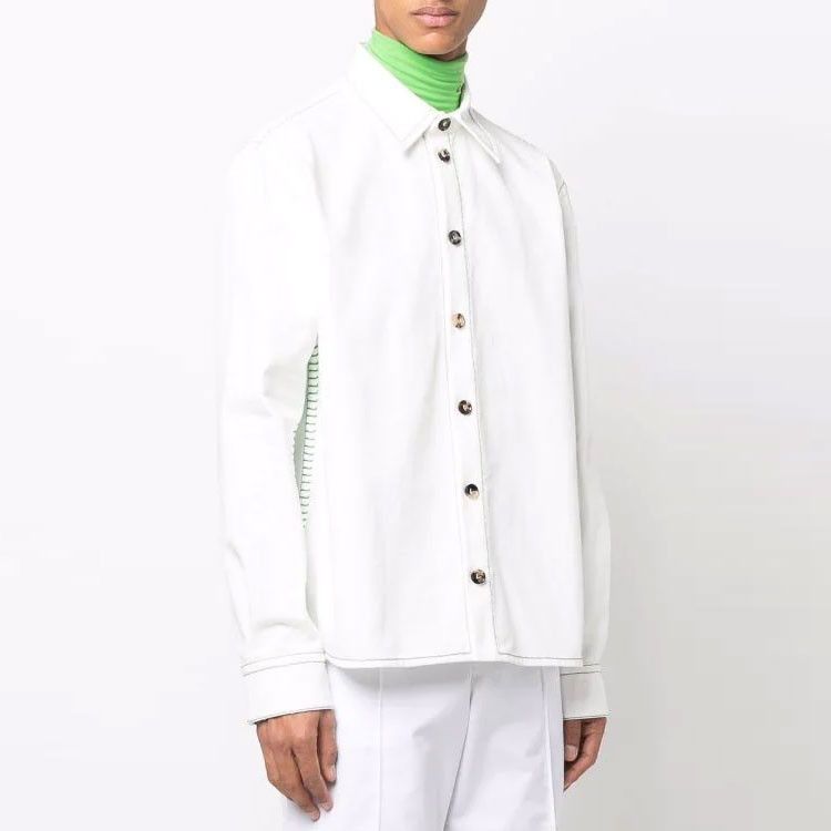 Bottega Veneta Bottega Veneta Contrast Stitch Button Up Shirt Size 44 Size US S / EU 44-46 / 1 - 10 Thumbnail