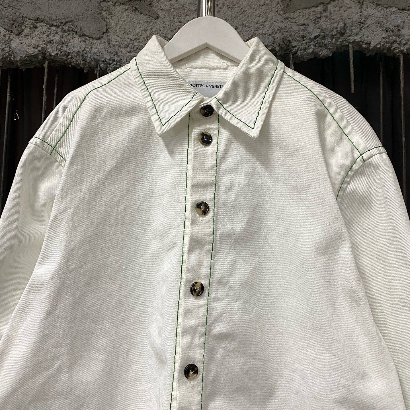 Bottega Veneta Bottega Veneta Contrast Stitch Button Up Shirt Size 44 Size US S / EU 44-46 / 1 - 6 Thumbnail