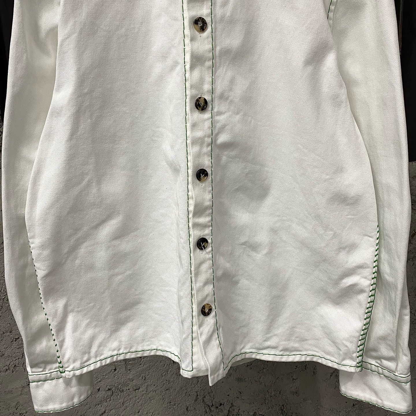 Bottega Veneta Bottega Veneta Contrast Stitch Button Up Shirt Size 44 Size US S / EU 44-46 / 1 - 7 Thumbnail