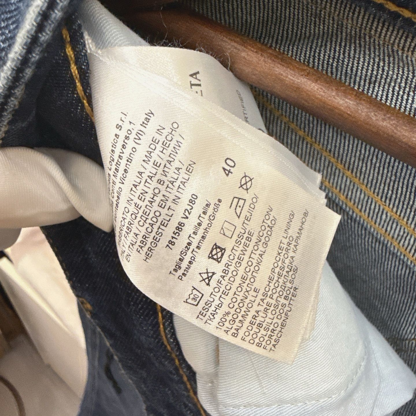 Bottega Veneta Bottega Veneta Green Leather Patch Jeans Size 40 Size 27" / US 4 / IT 40 - 4 Thumbnail