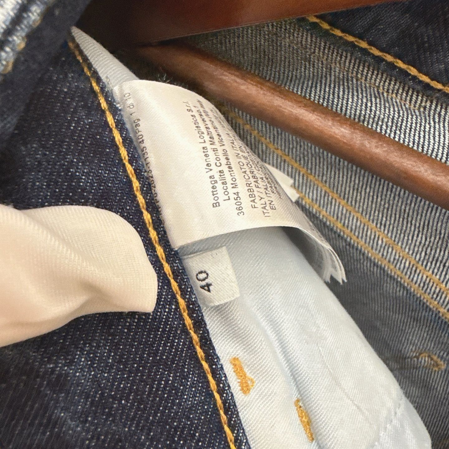 Bottega Veneta Bottega Veneta Green Leather Patch Jeans Size 40 Size 27" / US 4 / IT 40 - 5 Thumbnail