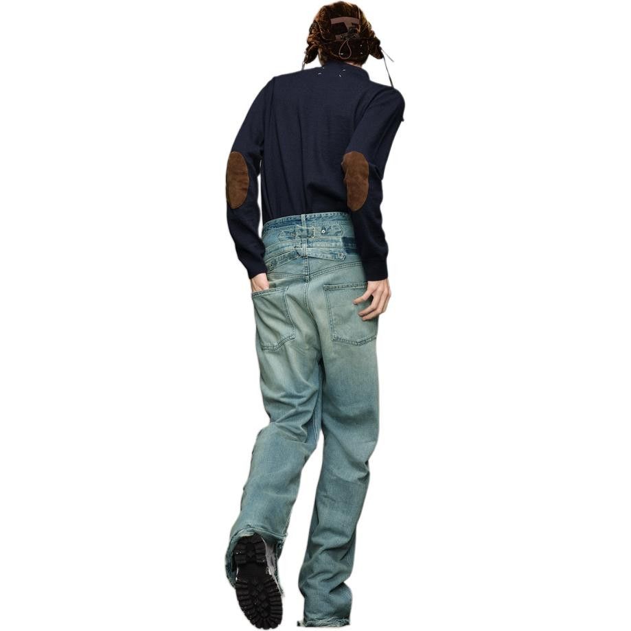 Maison Margiela Maison Margiela Suede Elbow Patch Polo Size L Size US L / EU 52-54 / 3 - 8 Thumbnail