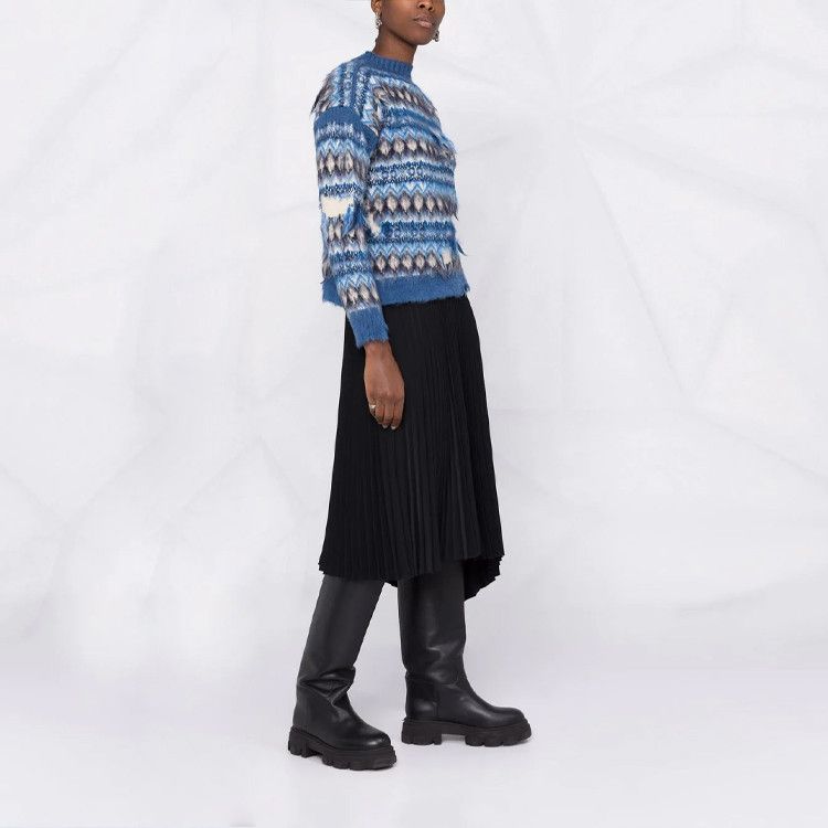 Maison Margiela Maison Margiela Distressed Diamond Sweater Size S Size S / US 4 / IT 40 - 10 Thumbnail