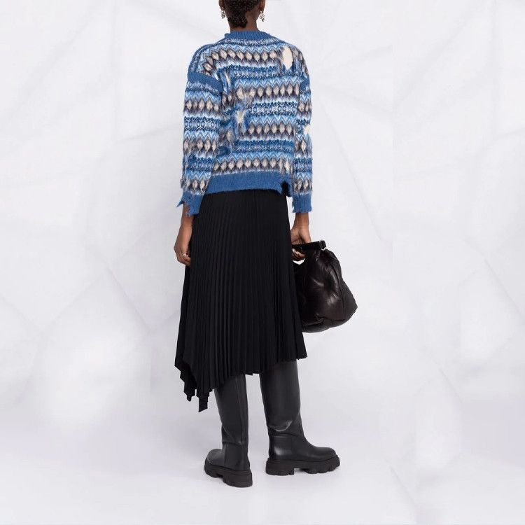 Maison Margiela Maison Margiela Distressed Diamond Sweater Size S Size S / US 4 / IT 40 - 7 Thumbnail