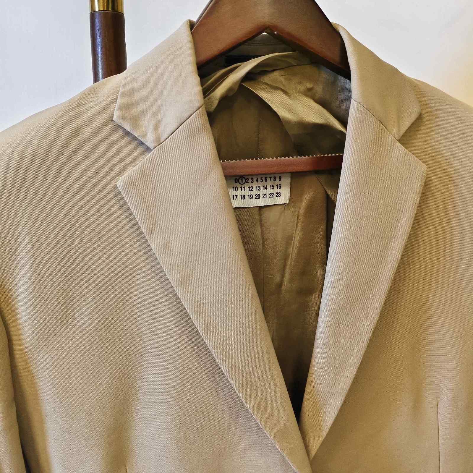 Maison Margiela Maison Margiela Beige Single-Breasted Blazer Size 36 Size XS / US 0-2 / IT 36-38 - 3 Thumbnail