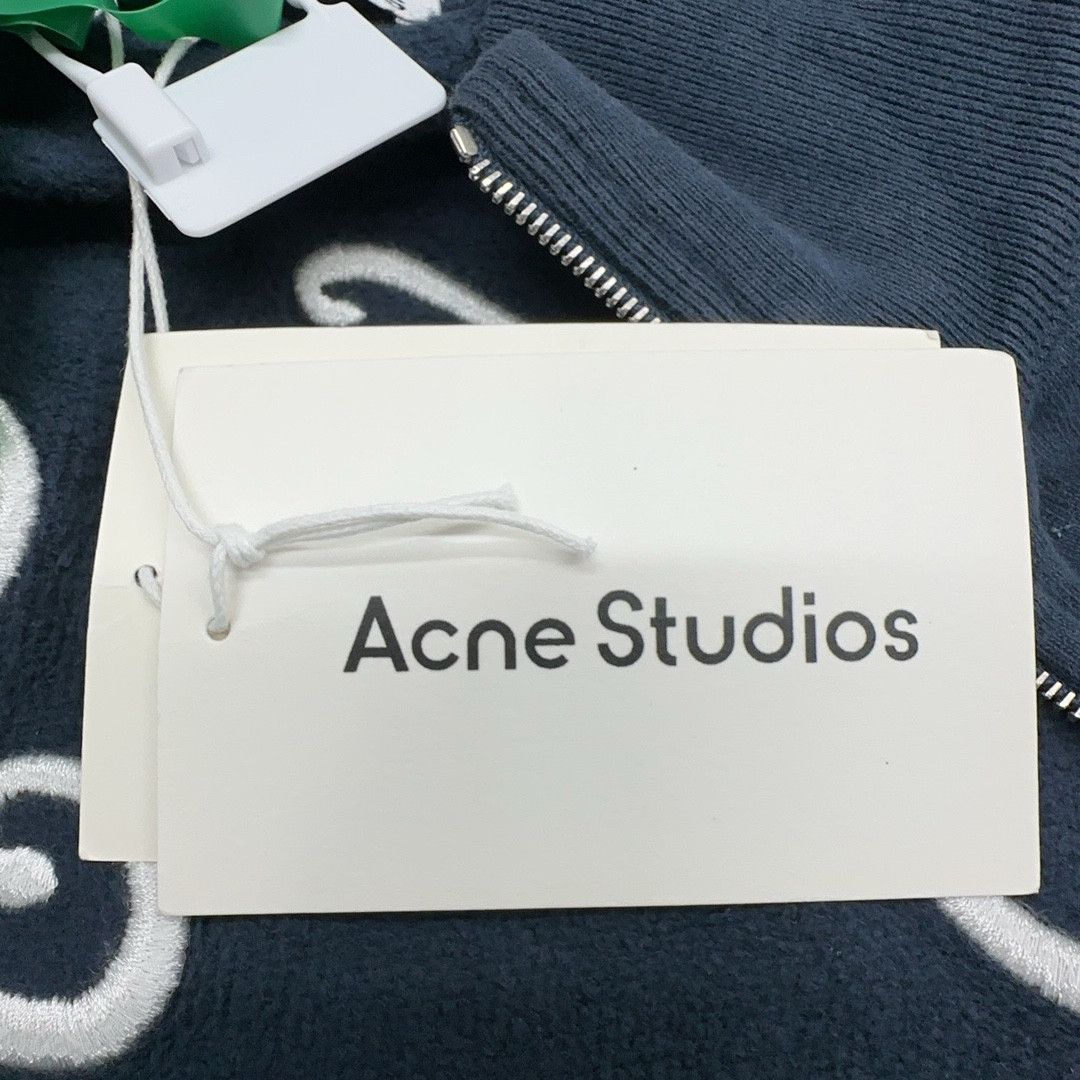 Acne Studios Acne Studios Embroidered Logo Zip Jacket Size XL Size US XL / EU 56 / 4 - 4 Thumbnail