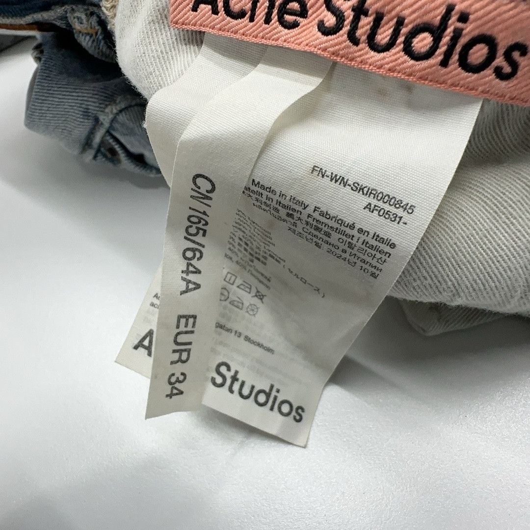 Acne Studios Acne Studios Paint Splatter Denim Maxi Skirt Size 34 Size 24" / US 00 / IT 34 - 5 Thumbnail