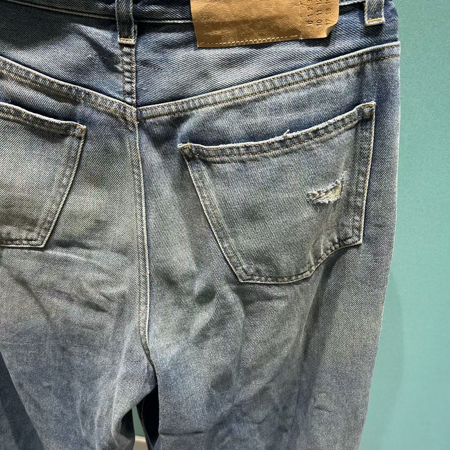 MM6 MM6 Maison Margiela Distressed Drawstring Jeans Size 27 Size 27" / US 4 / IT 40 - 5 Thumbnail