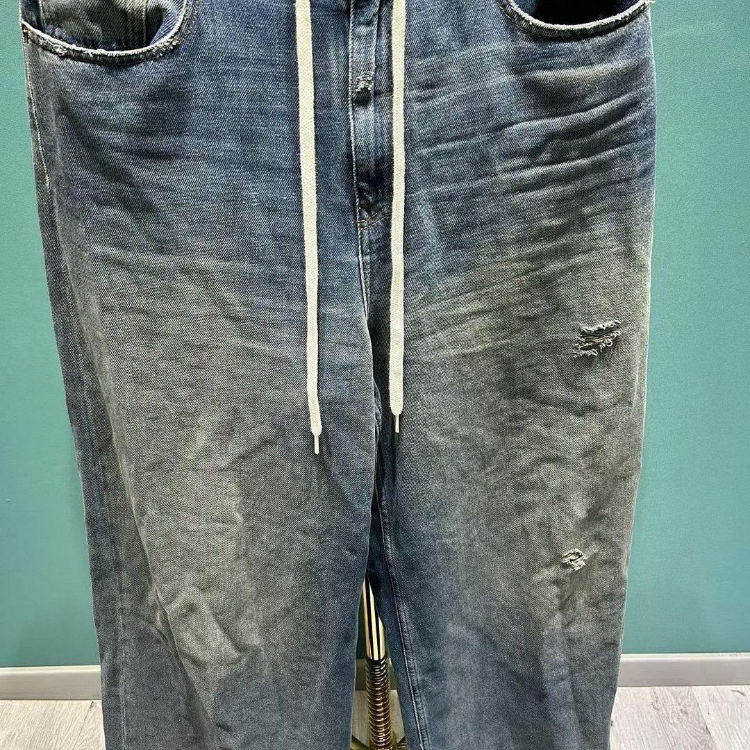 MM6 MM6 Maison Margiela Distressed Drawstring Jeans Size 27 Size 27" / US 4 / IT 40 - 9 Thumbnail