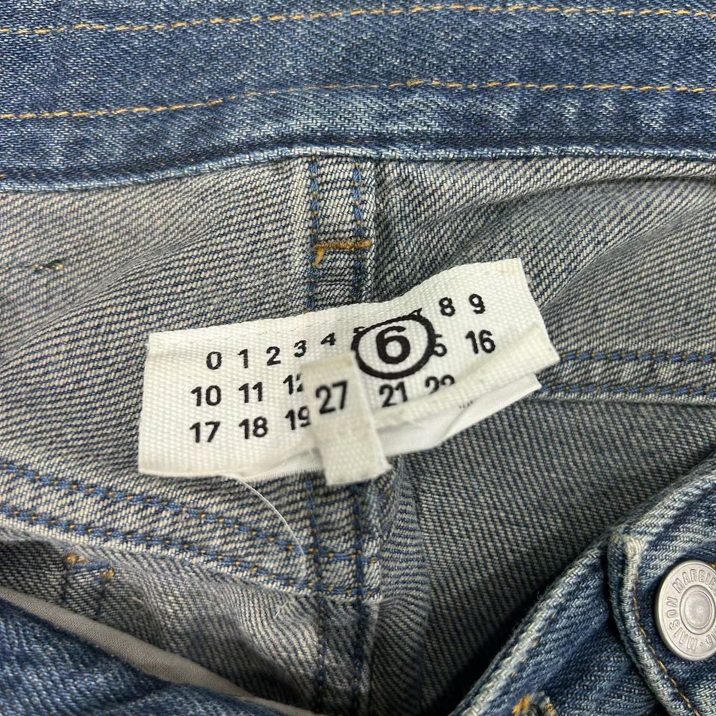 MM6 MM6 Maison Margiela Distressed Drawstring Jeans Size 27 Size 27" / US 4 / IT 40 - 3 Thumbnail