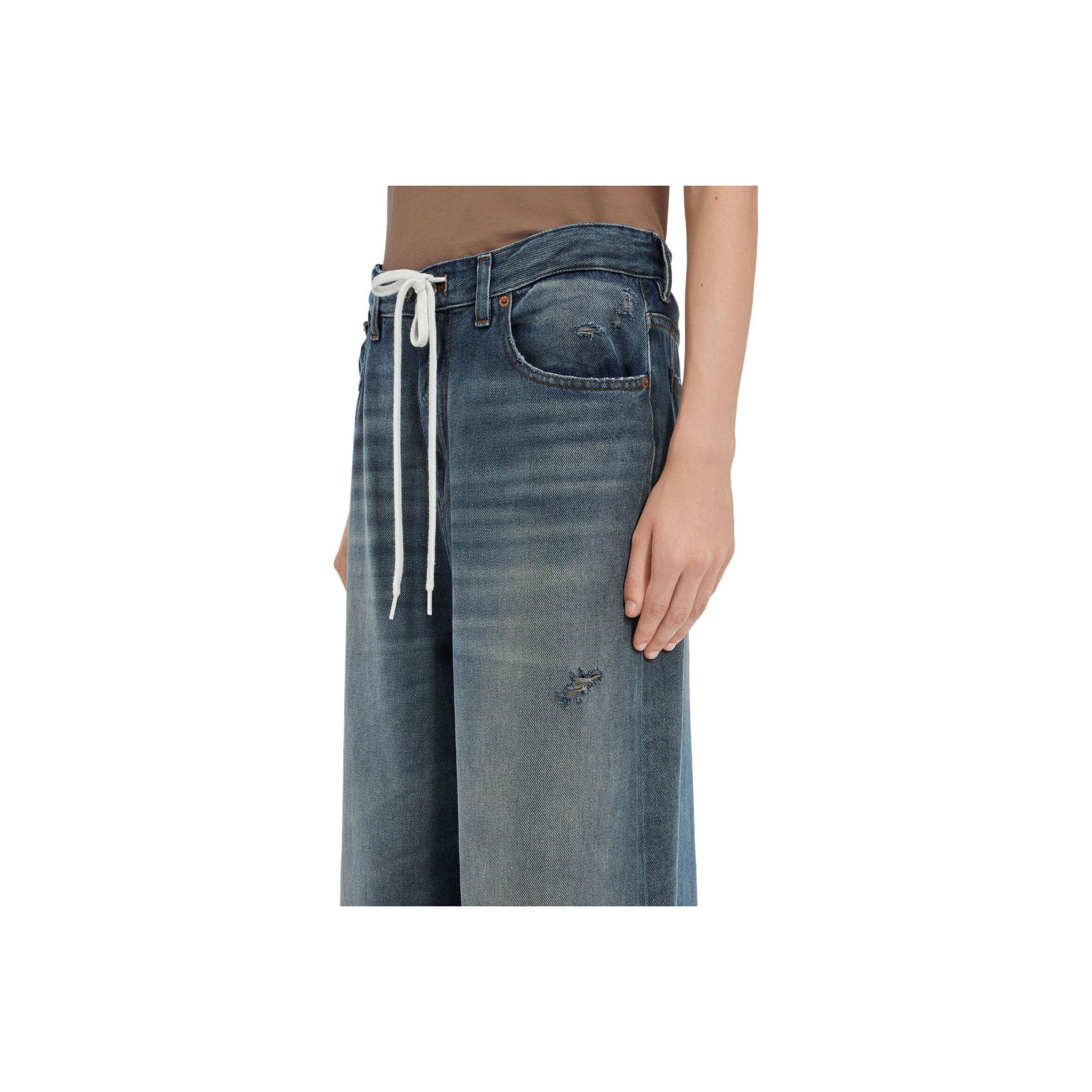 MM6 MM6 Maison Margiela Distressed Drawstring Jeans Size 27 Size 27" / US 4 / IT 40 - 13 Thumbnail