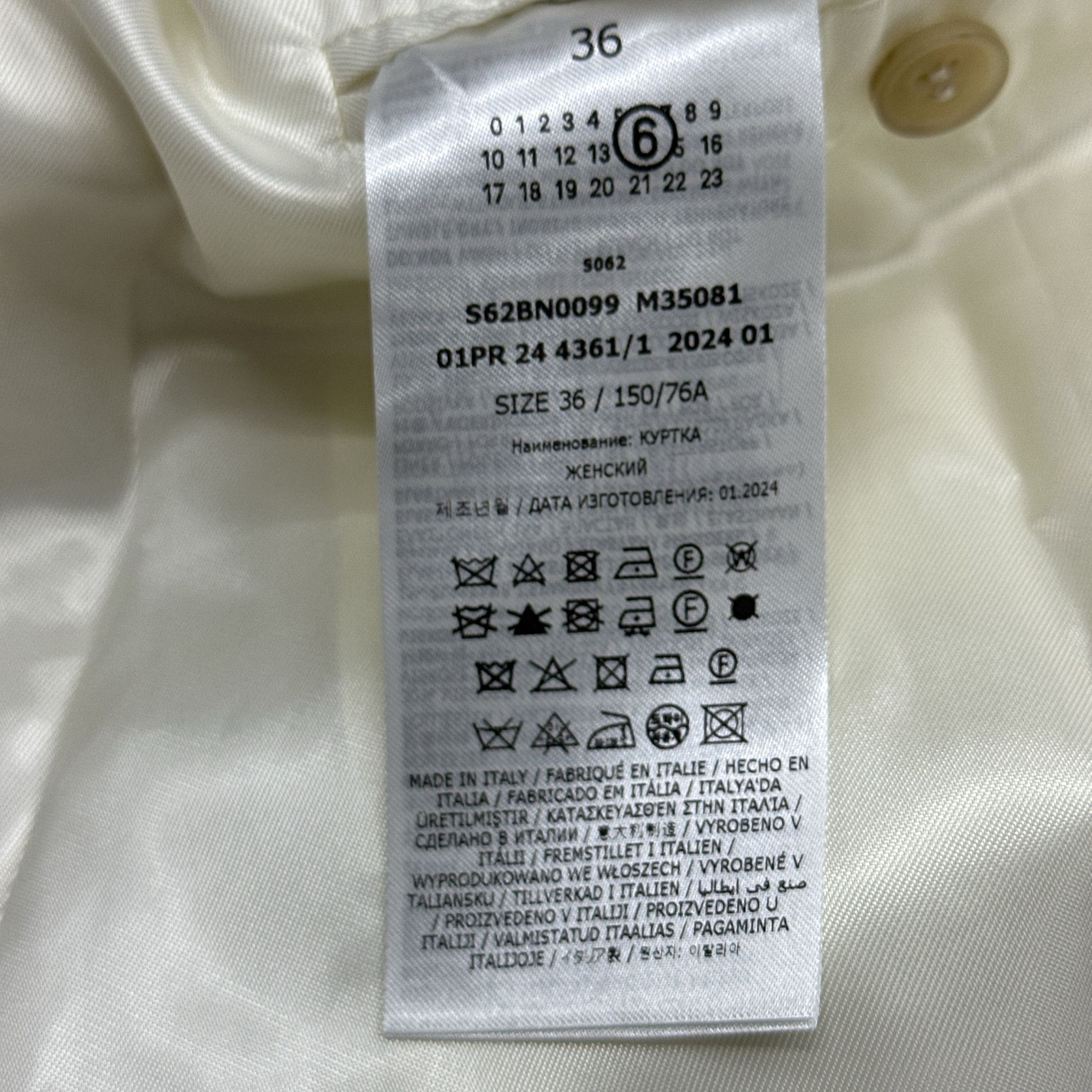 MM6 MM6 Maison Margiela Striped Double Breasted Blazer Size 36 Size XS / US 0-2 / IT 36-38 - 4 Thumbnail