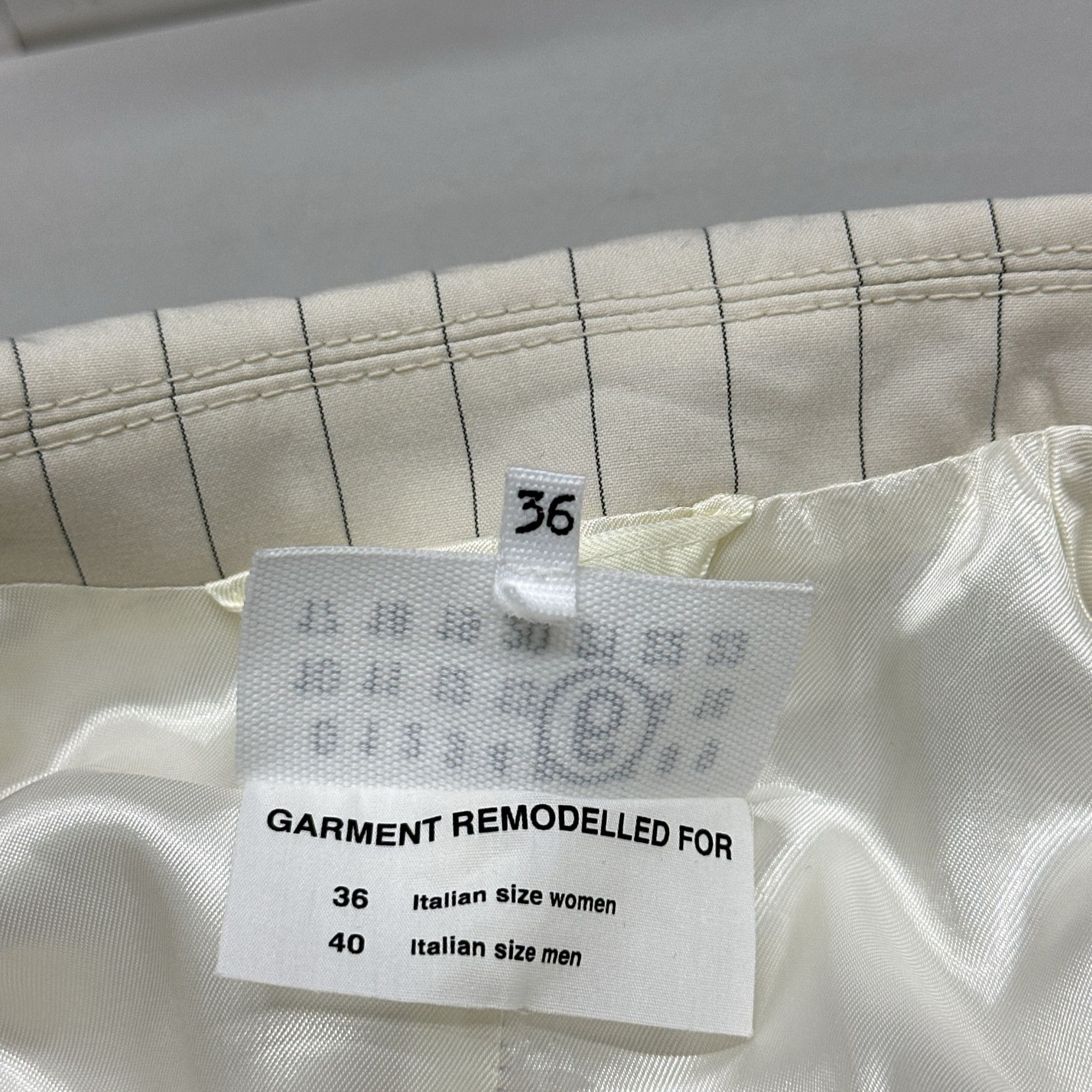 MM6 MM6 Maison Margiela Striped Double Breasted Blazer Size 36 Size XS / US 0-2 / IT 36-38 - 5 Thumbnail