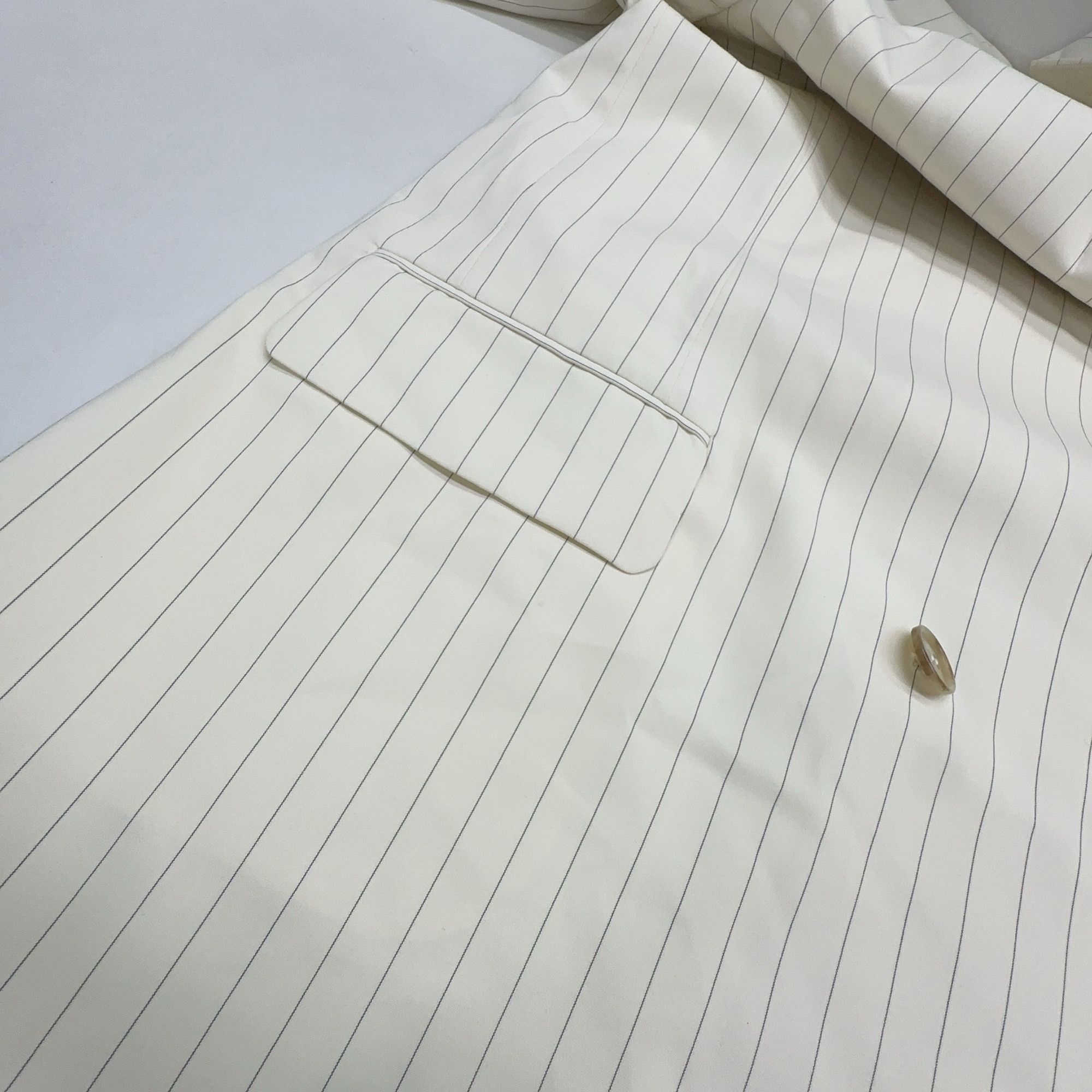 MM6 MM6 Maison Margiela Striped Double Breasted Blazer Size 36 Size XS / US 0-2 / IT 36-38 - 8 Thumbnail