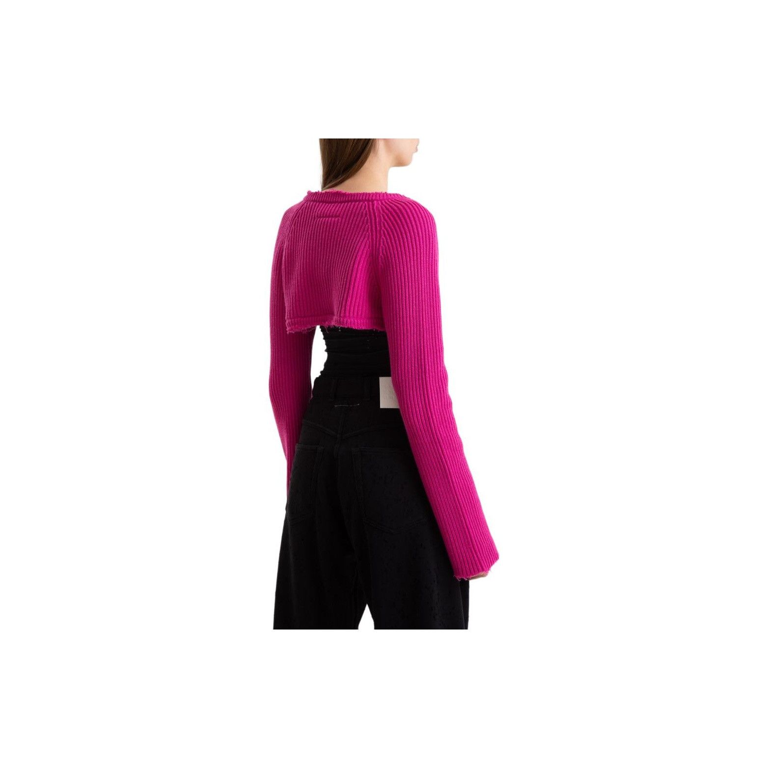 MM6 MM6 Maison Margiela Rib Knit Shrug Pink Size M Size M / US 6-8 / IT 42-44 - 10 Thumbnail