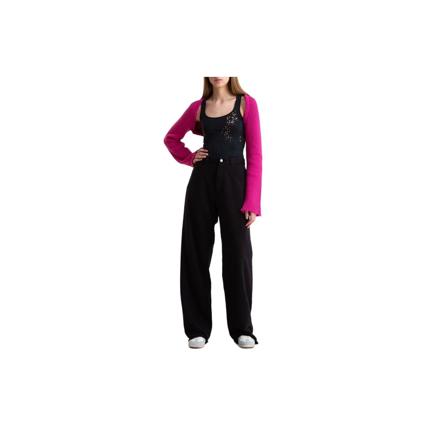 MM6 MM6 Maison Margiela Rib Knit Shrug Pink Size M Size M / US 6-8 / IT 42-44 - 9 Thumbnail