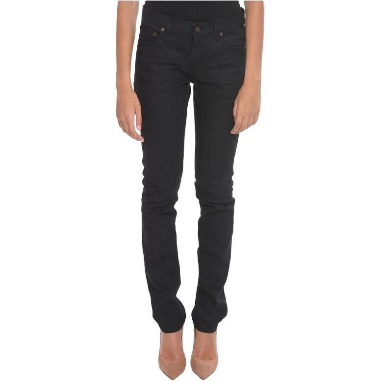 MM6 Saint Laurent D26 Skinny Black Jeans Size 28 Size US 28 / EU 44 - 11 Thumbnail