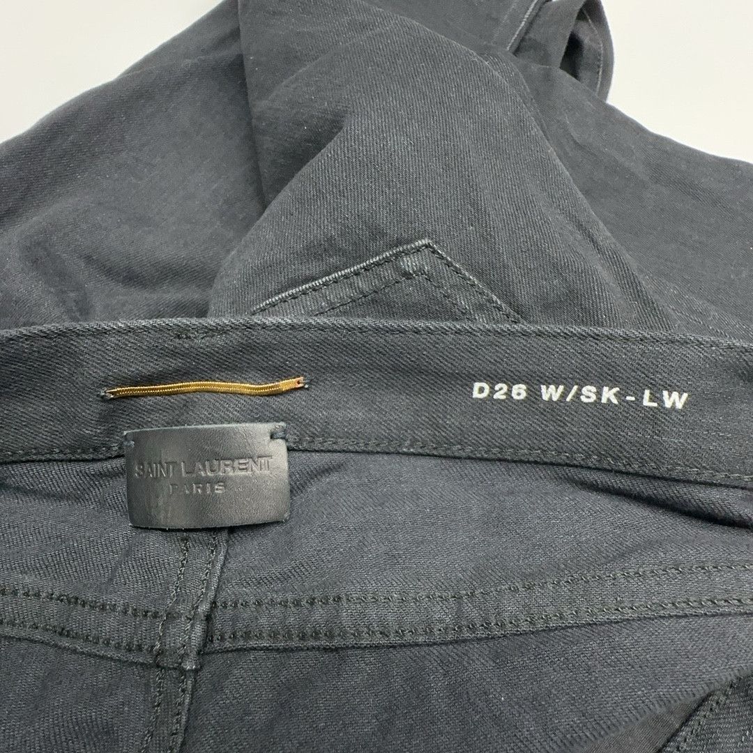 MM6 Saint Laurent D26 Skinny Black Jeans Size 28 Size US 28 / EU 44 - 3 Thumbnail