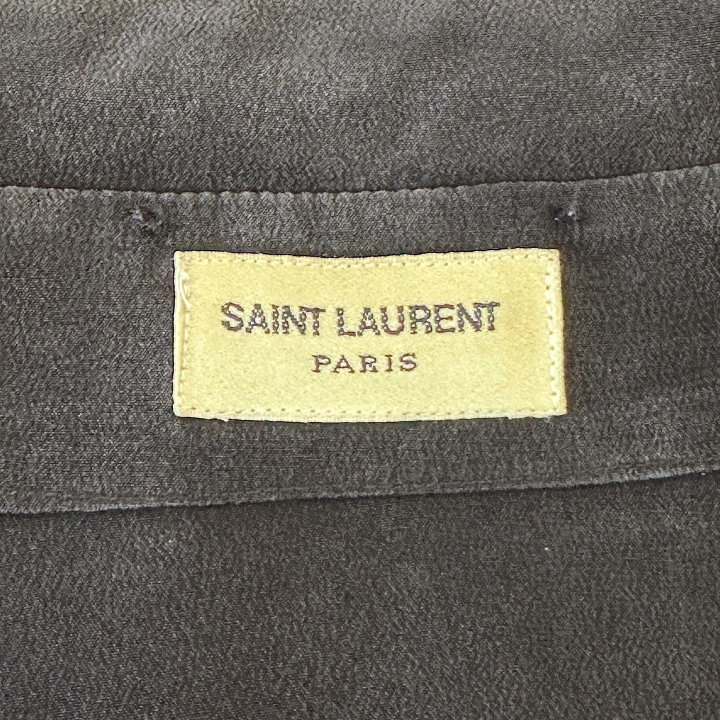 Saint Laurent Paris Saint Laurent Black Silk Button Up Shirt Size 34 Size XS / US 0-2 / IT 36-38 - 3 Thumbnail