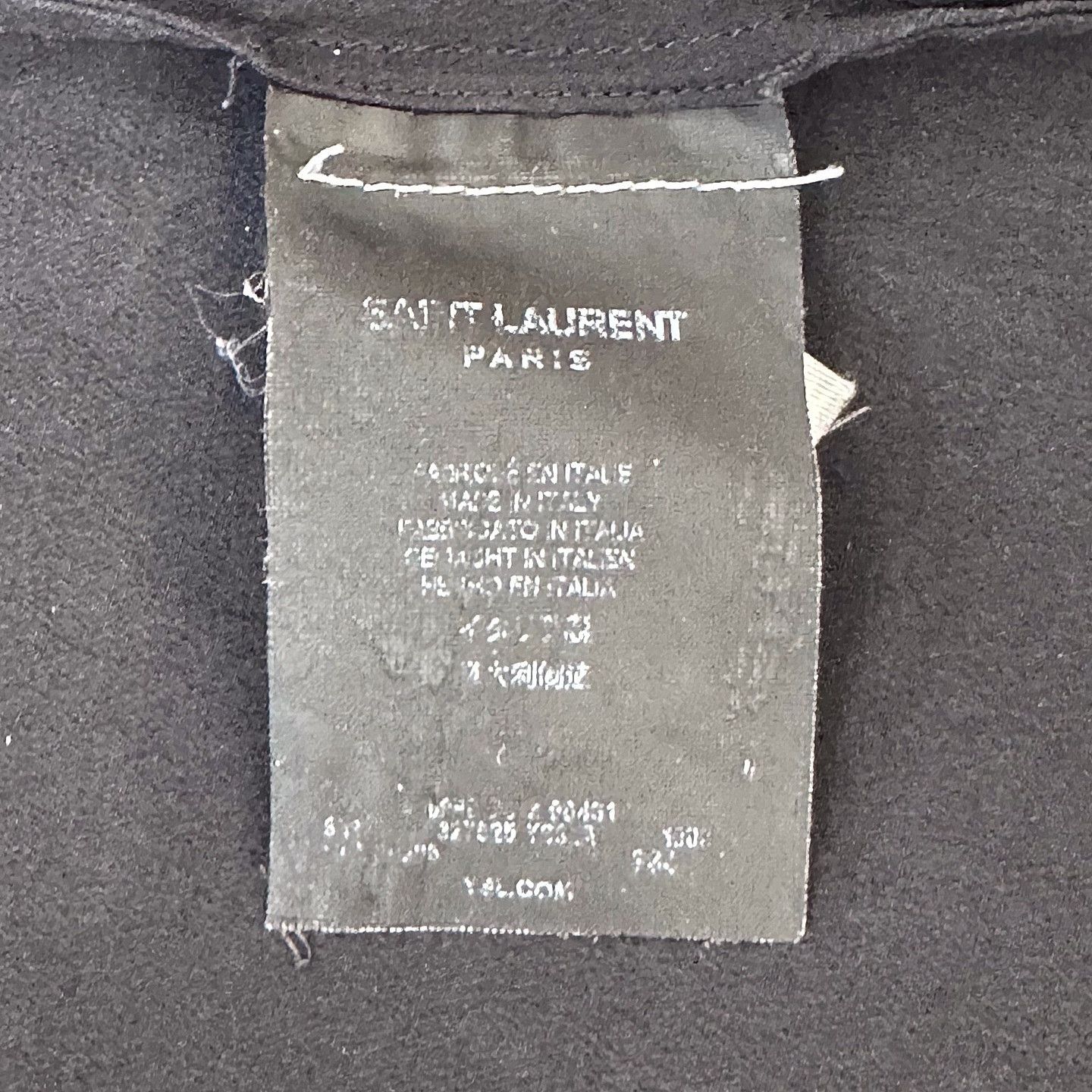Saint Laurent Paris Saint Laurent Black Silk Button Up Shirt Size 34 Size XS / US 0-2 / IT 36-38 - 4 Thumbnail