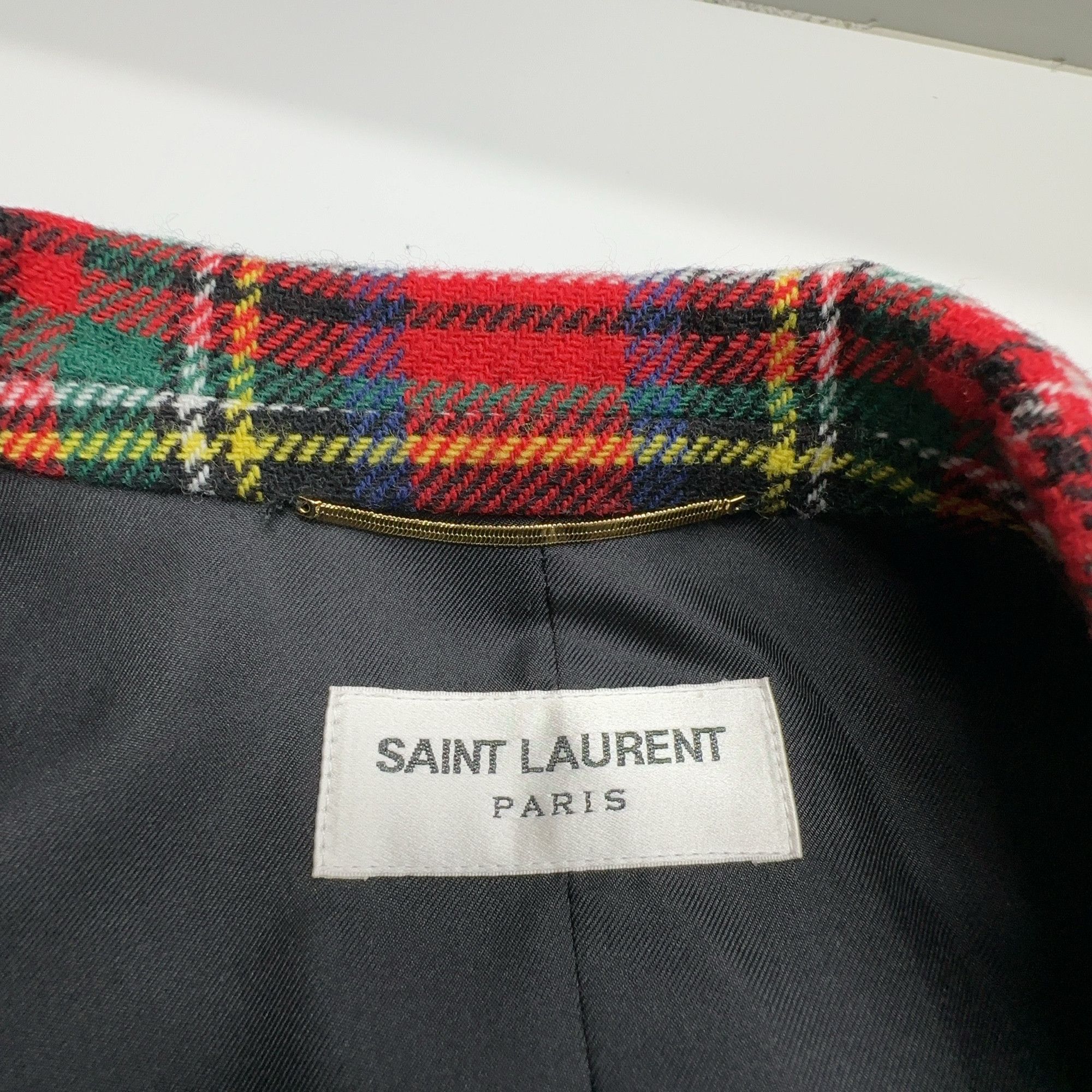 Saint Laurent Paris Saint Laurent Plaid Double-Breasted Blazer Size 38 Size S / US 4 / IT 40 - 4 Thumbnail