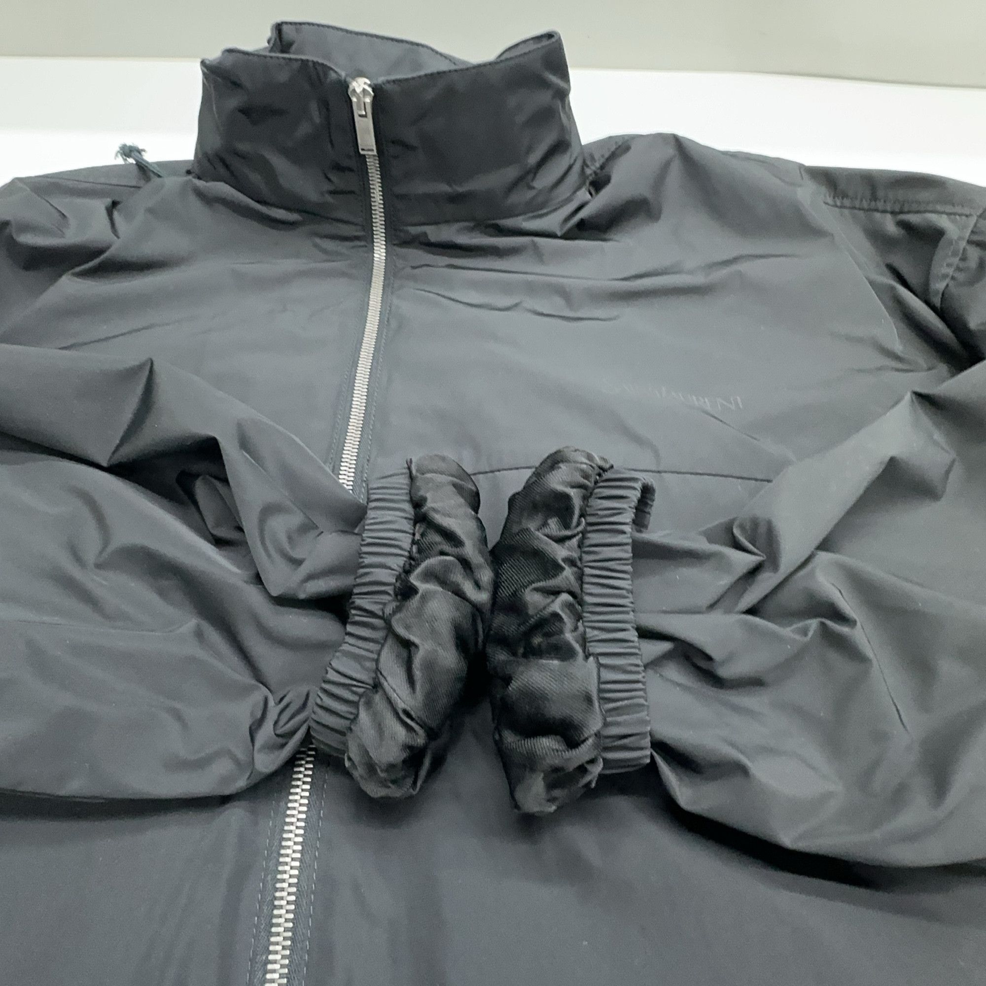 Saint Laurent Paris Saint Laurent Logo Zip Up Jacket Black Size 44 Size US S / EU 44-46 / 1 - 10 Thumbnail